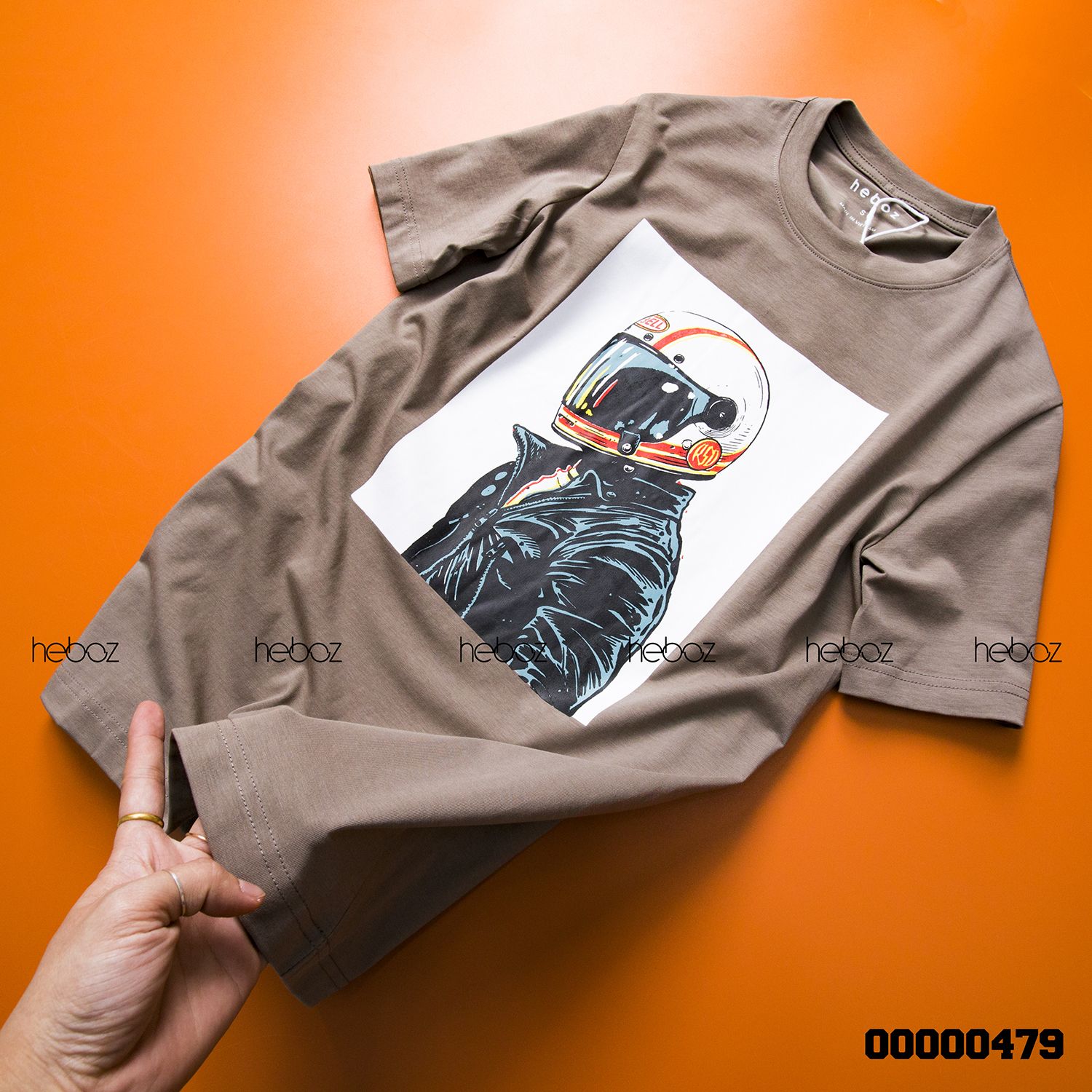 Áo thun Heboz print 5M 2