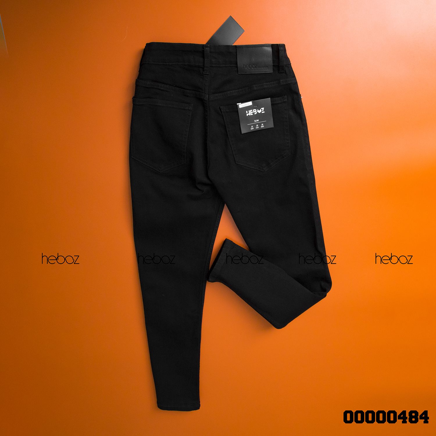 Quần jean HB slim 014(đen rách)