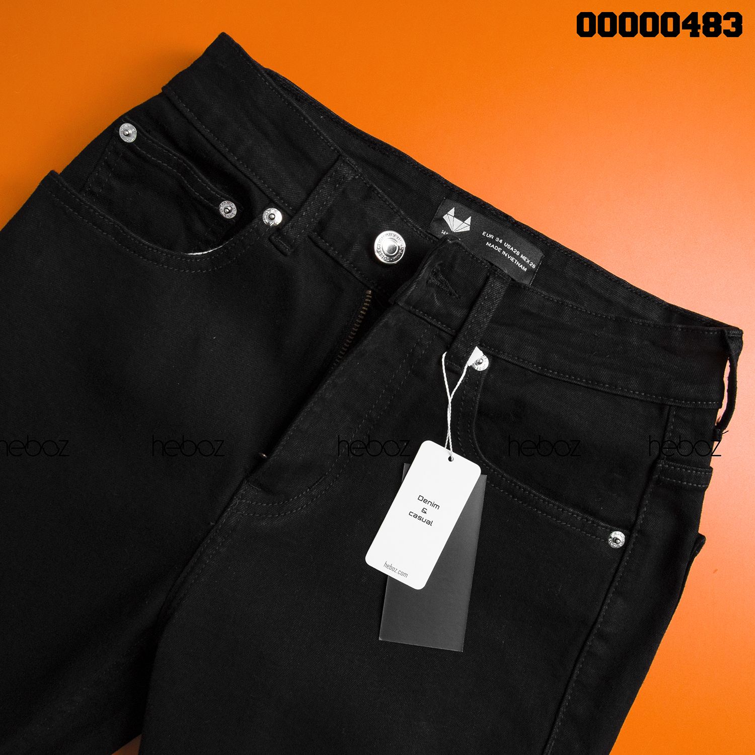Quần jean HB slim 013 (đen)