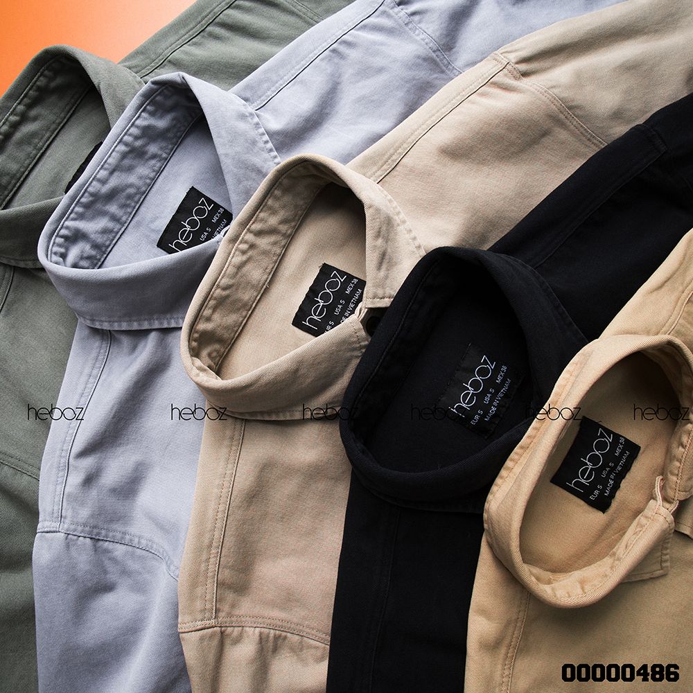 Áo denim Heboz 2 túi 5M new