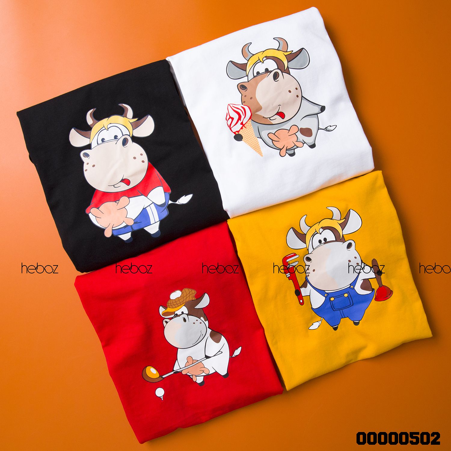 Áo thun HEBOZ buffalo 4M