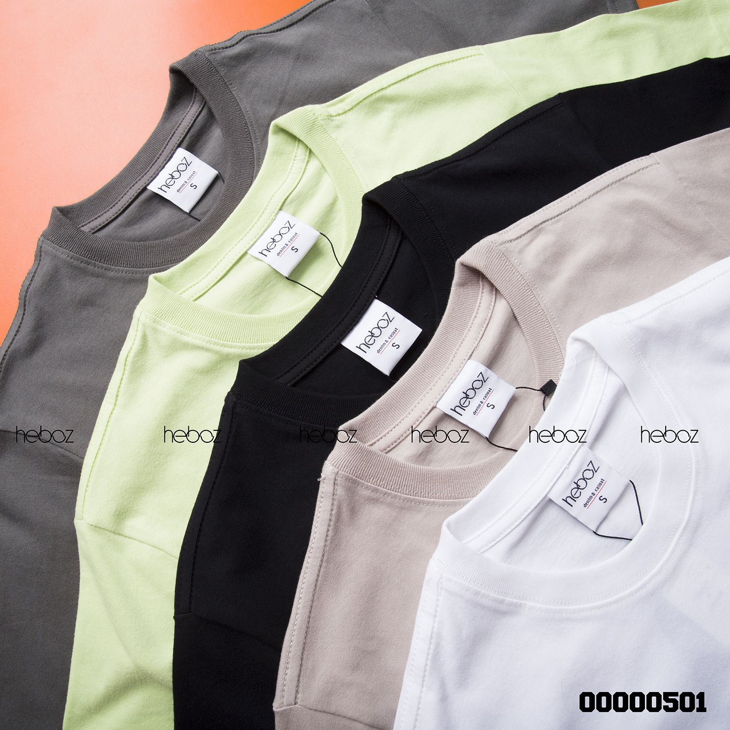 Áo thun HEBOZ trơn 5M(cotton khô)