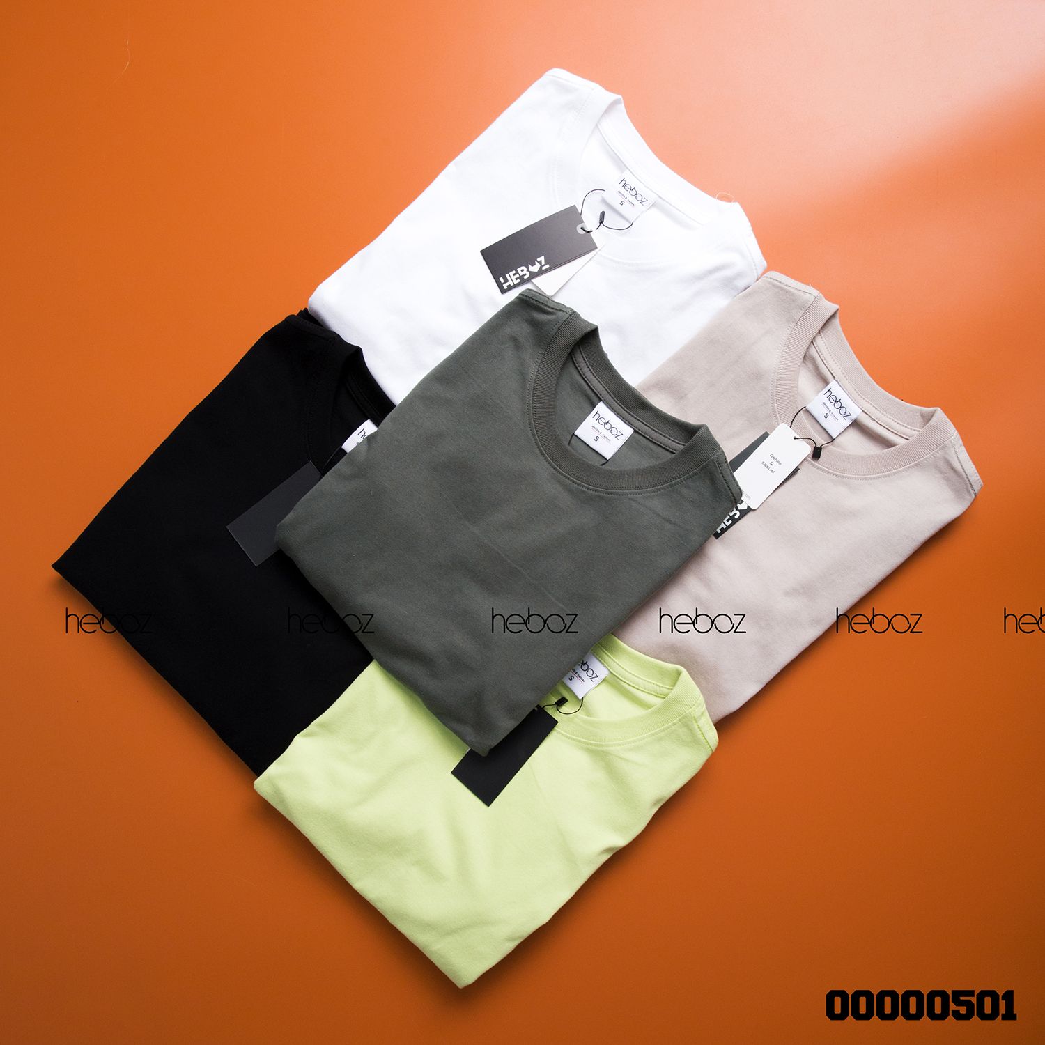 Áo thun HEBOZ trơn 5M(cotton khô)