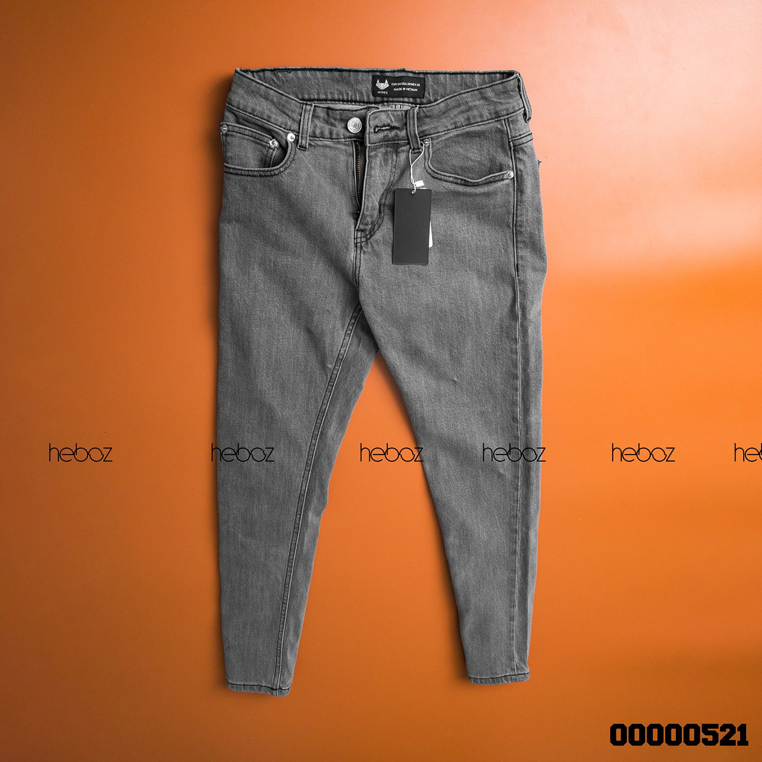 Quần jean Heboz slim 012 (xám)