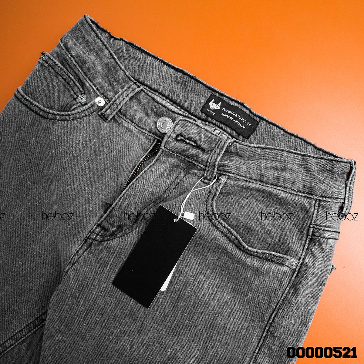 Quần jean Heboz slim 012 (xám)