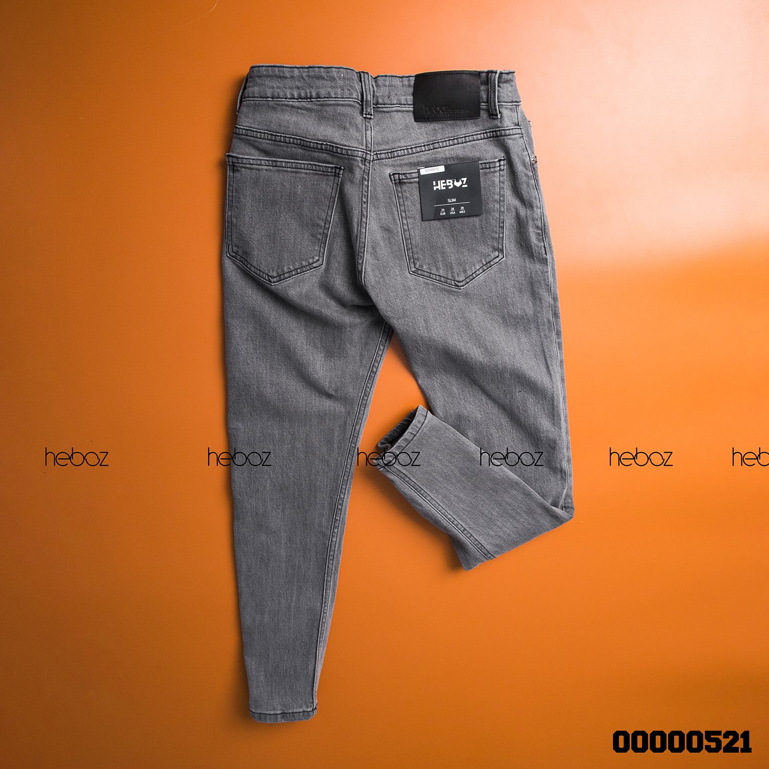 Quần jean Heboz slim 012 (xám)