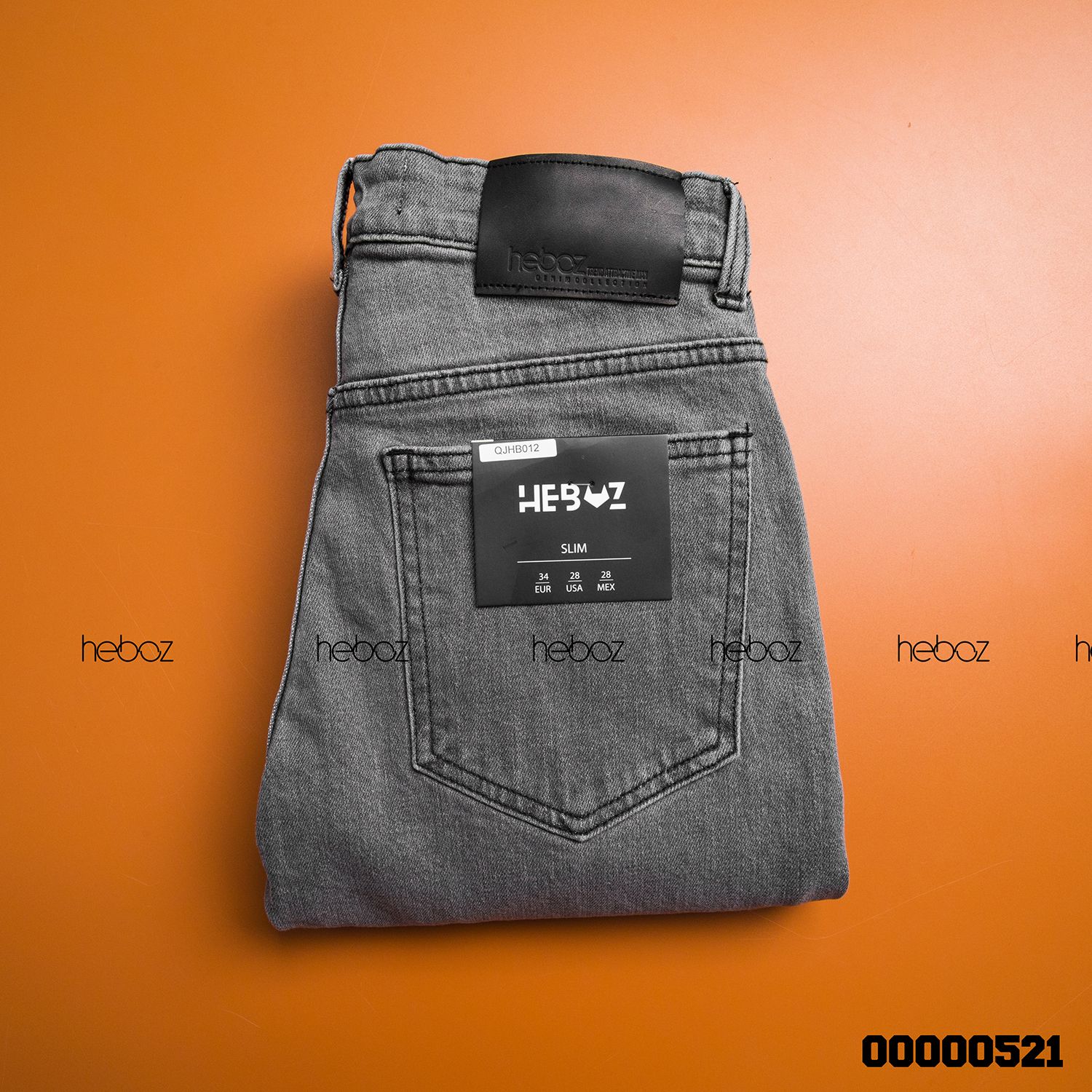 Quần jean Heboz slim 012 (xám)