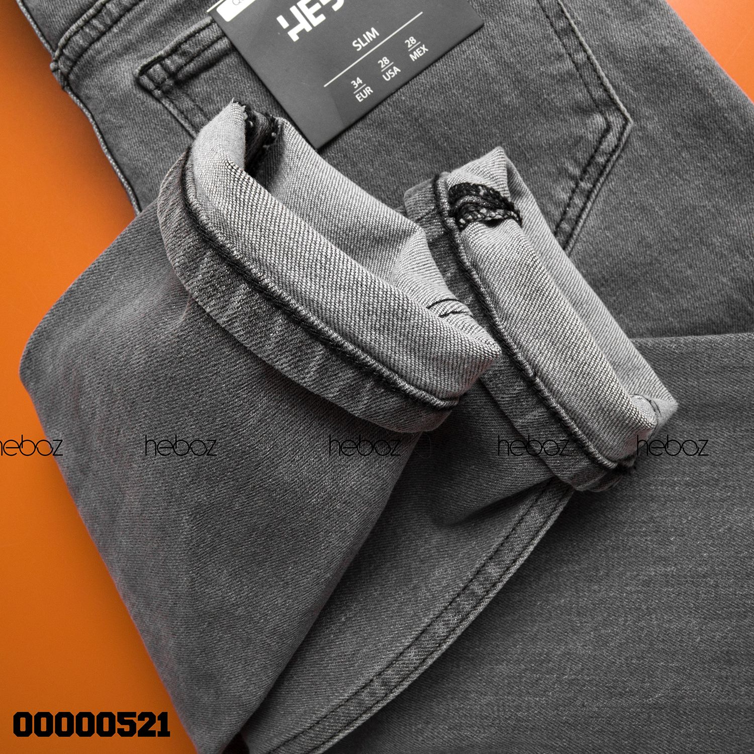 Quần jean Heboz slim 012 (xám)