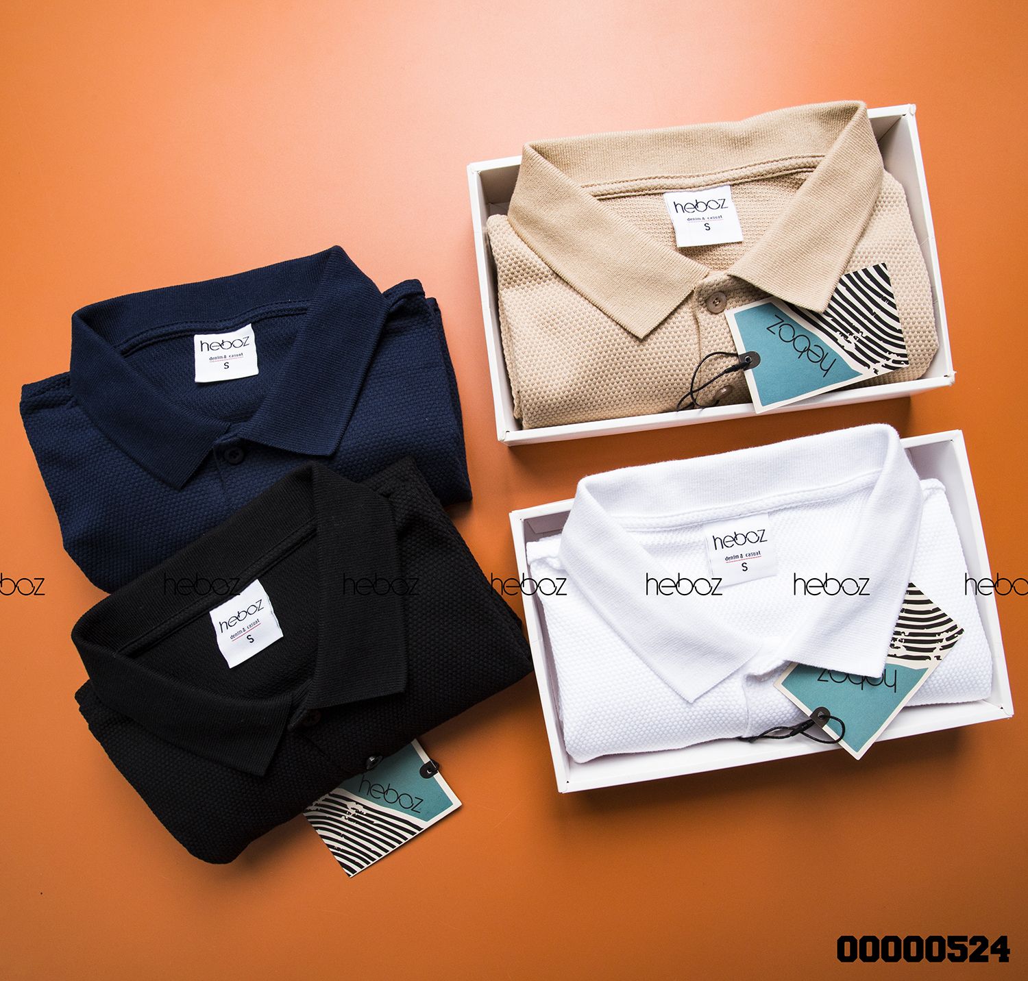 Áo polo dệt Heboz cao cấp 4M