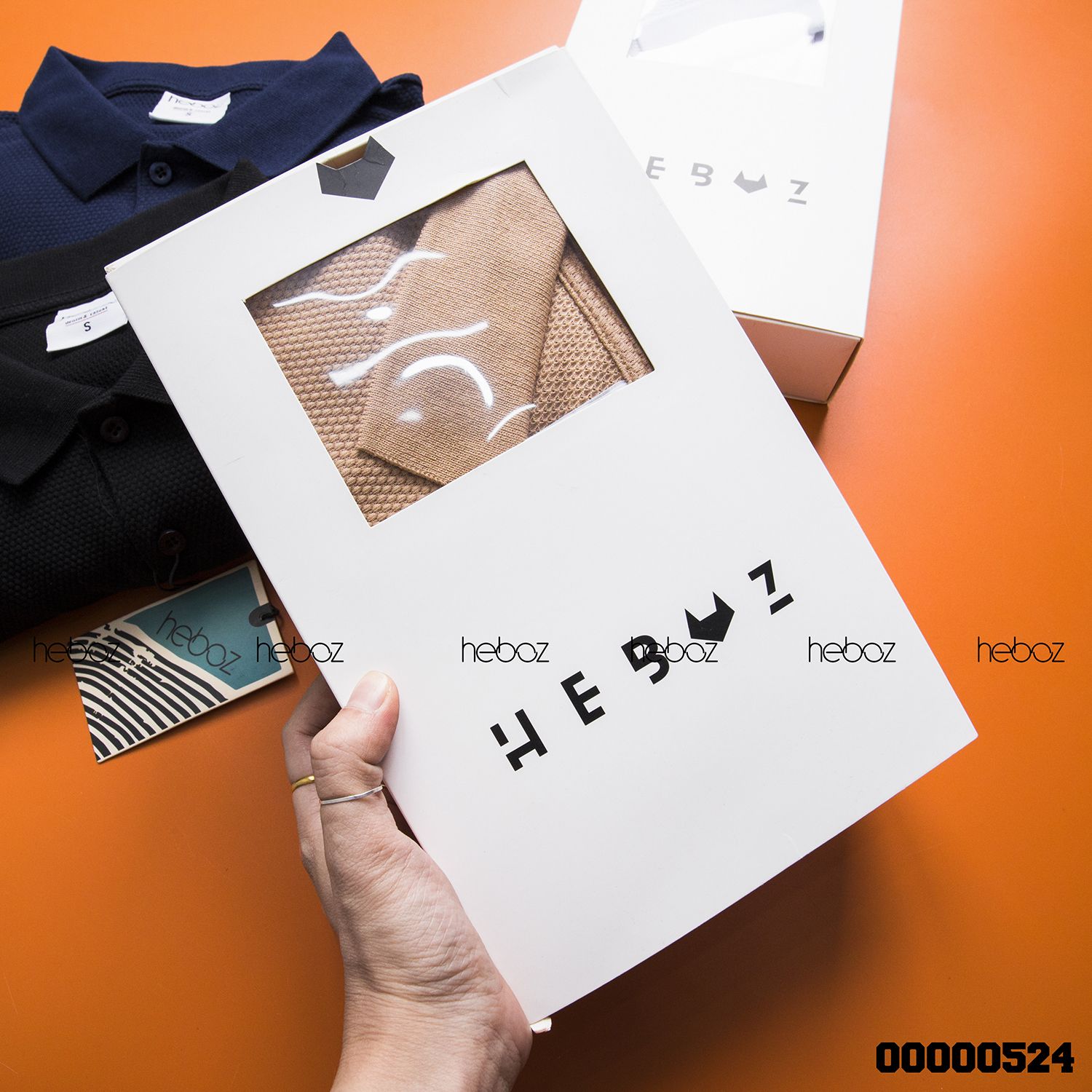 Áo polo dệt Heboz cao cấp 4M