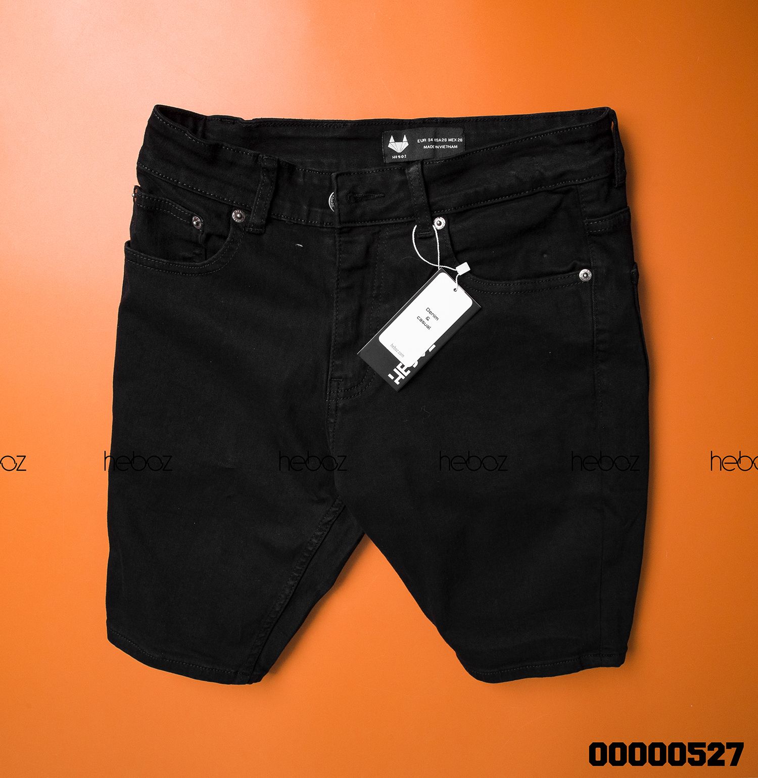 Quần short jean color Heboz 6M