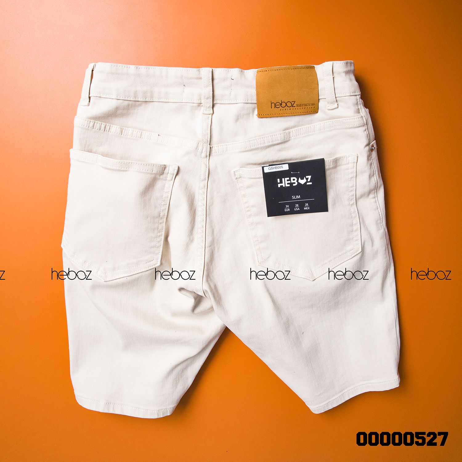Quần short jean color Heboz 6M