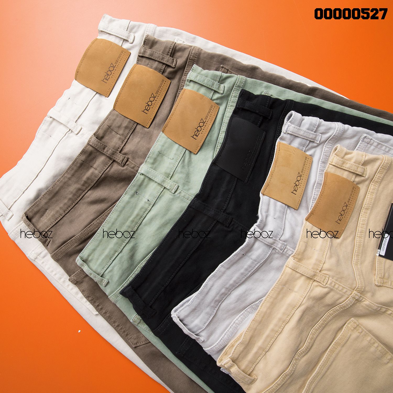 Quần short jean color Heboz 6M