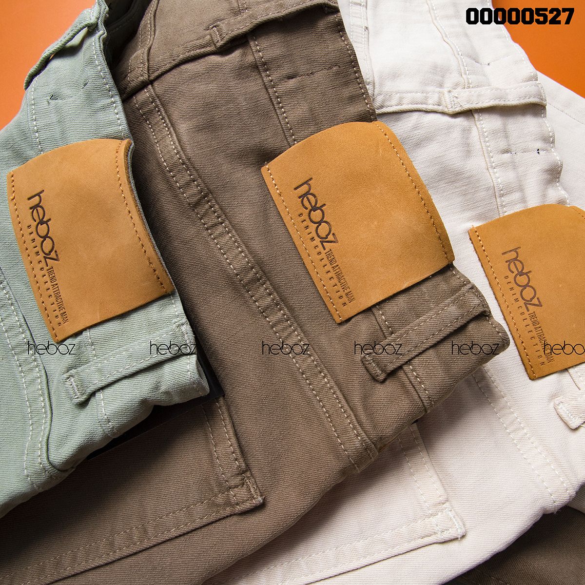 Quần short jean color Heboz 6M