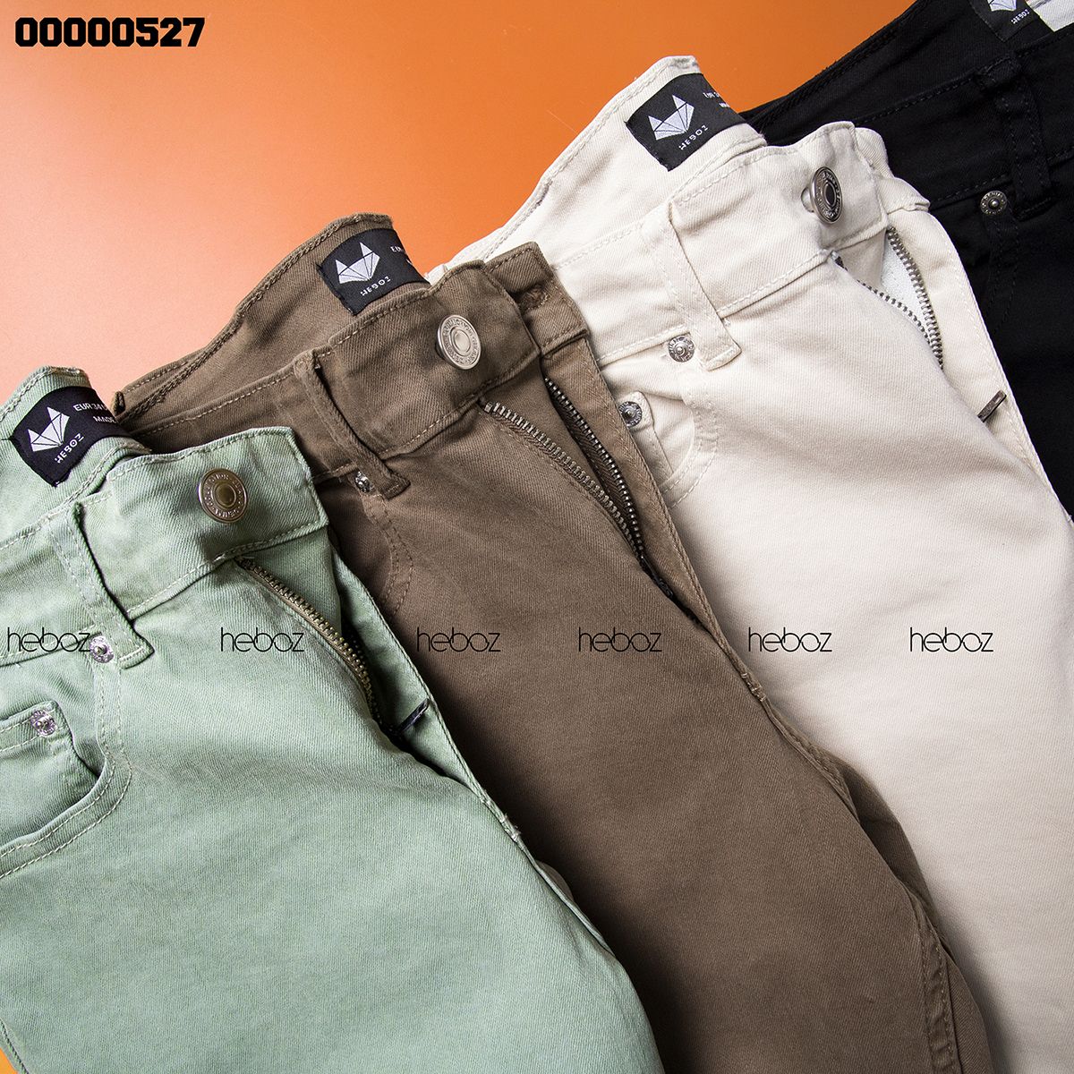 Quần short jean color Heboz 6M