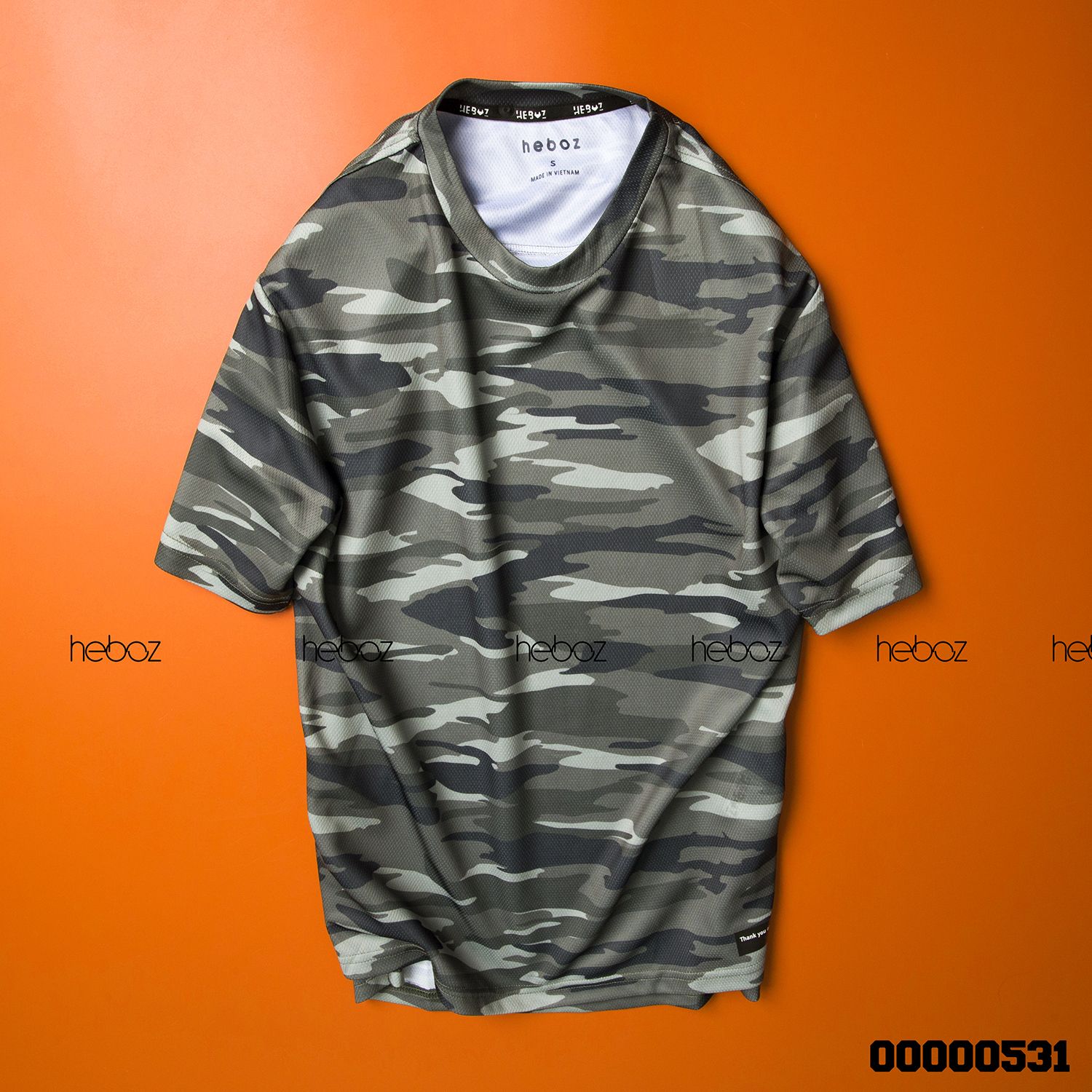 Áo thun lạnh Heboz camo 4M