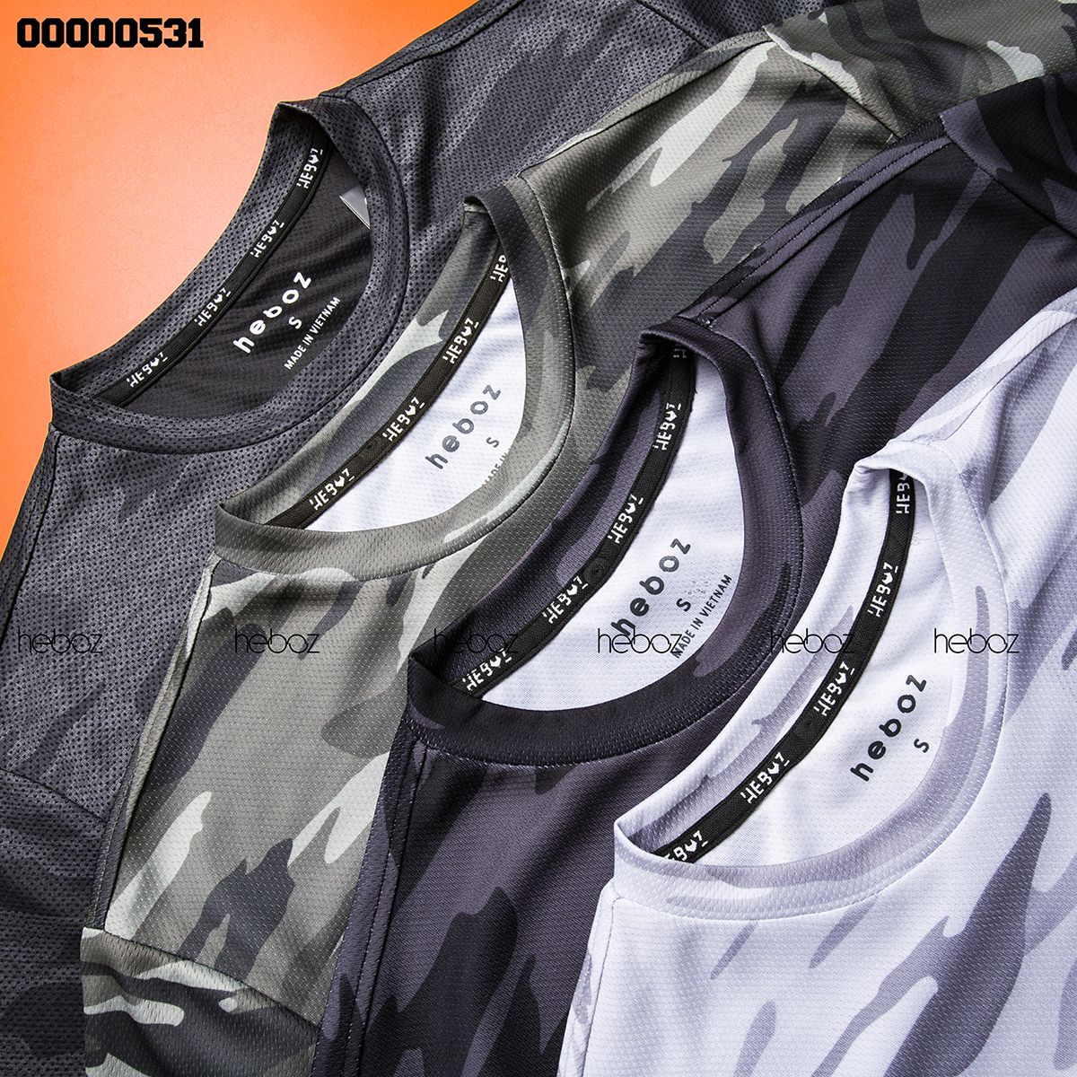 Áo thun lạnh Heboz camo 4M