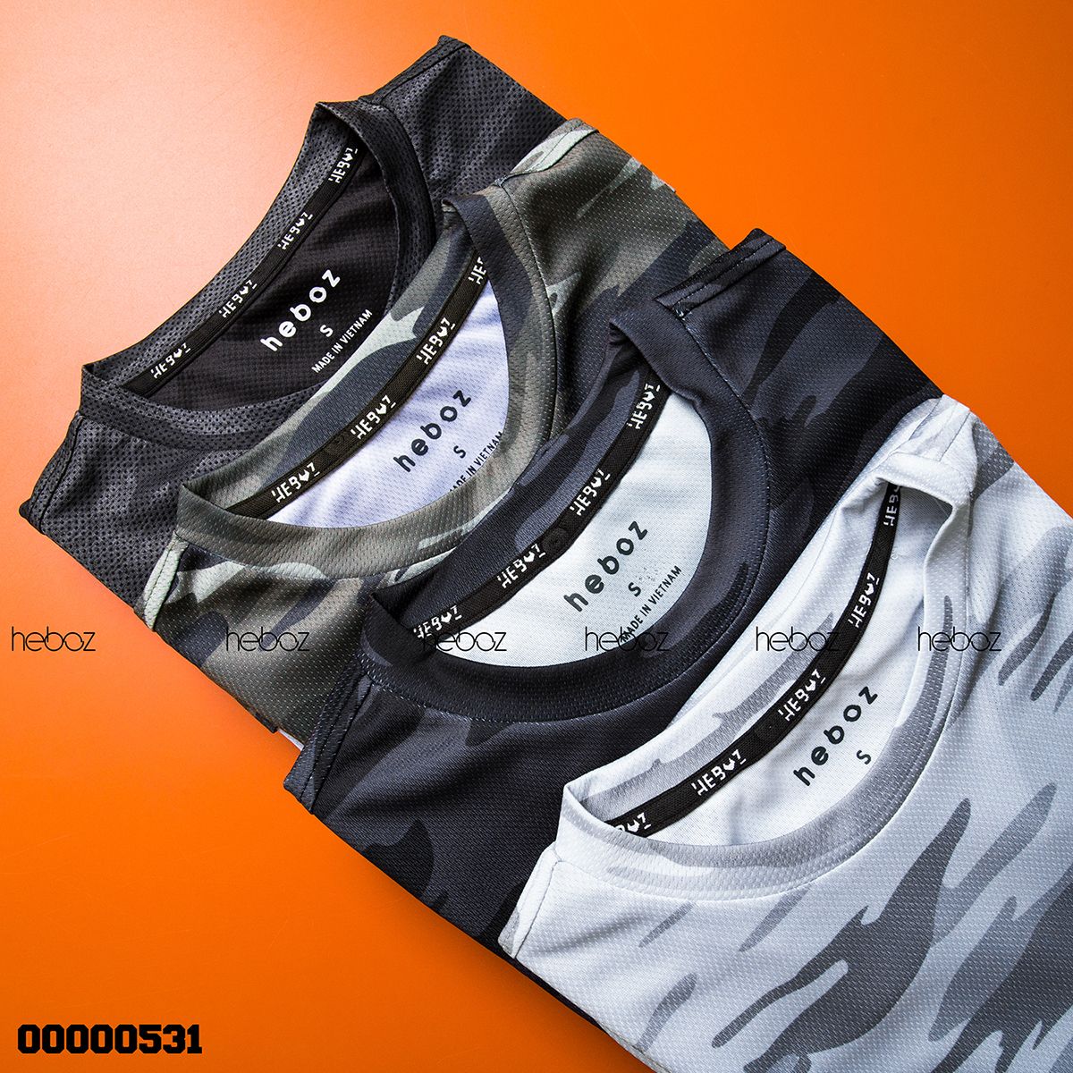 Áo thun lạnh Heboz camo 4M