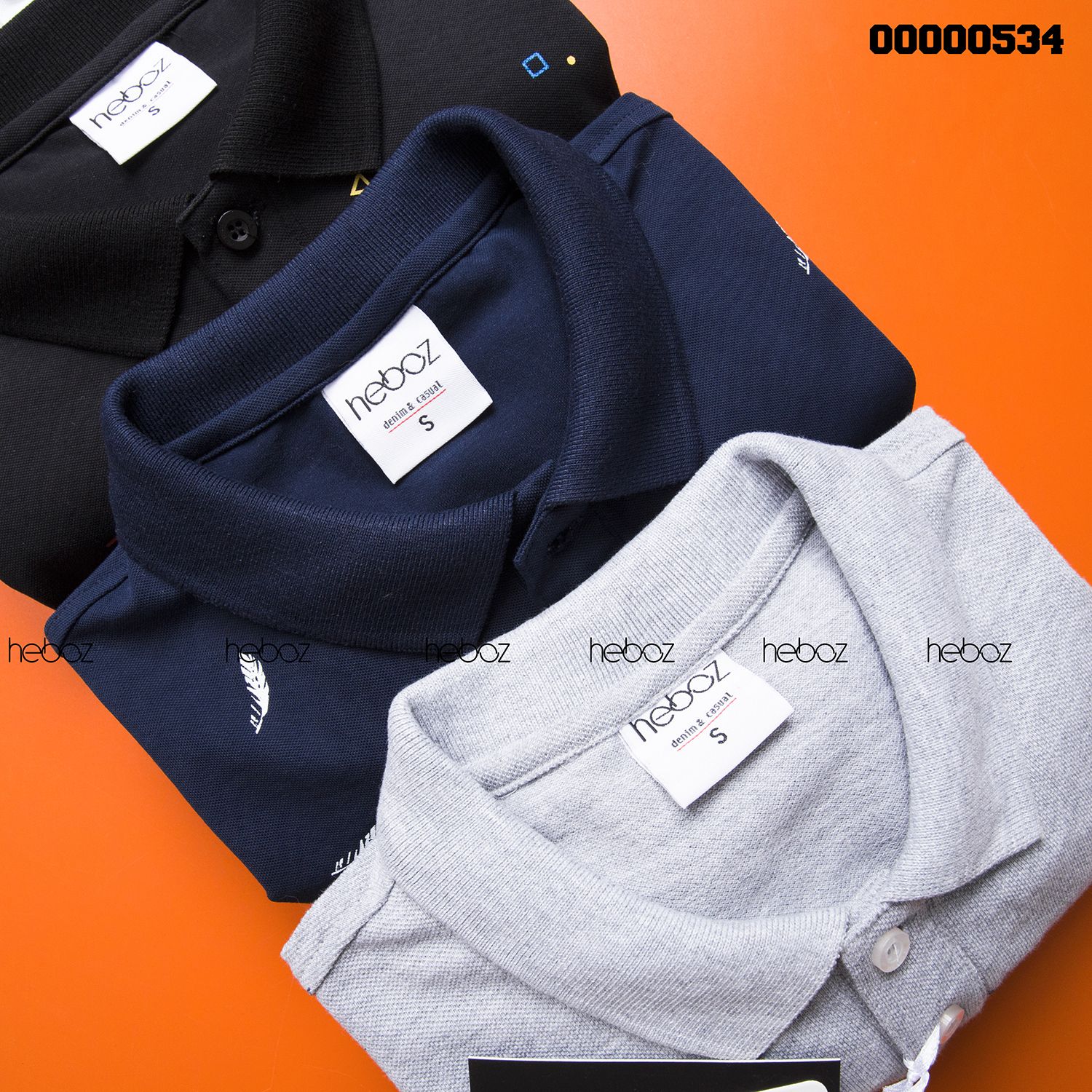 Áo polo HB họa tiết 4M - 00000534