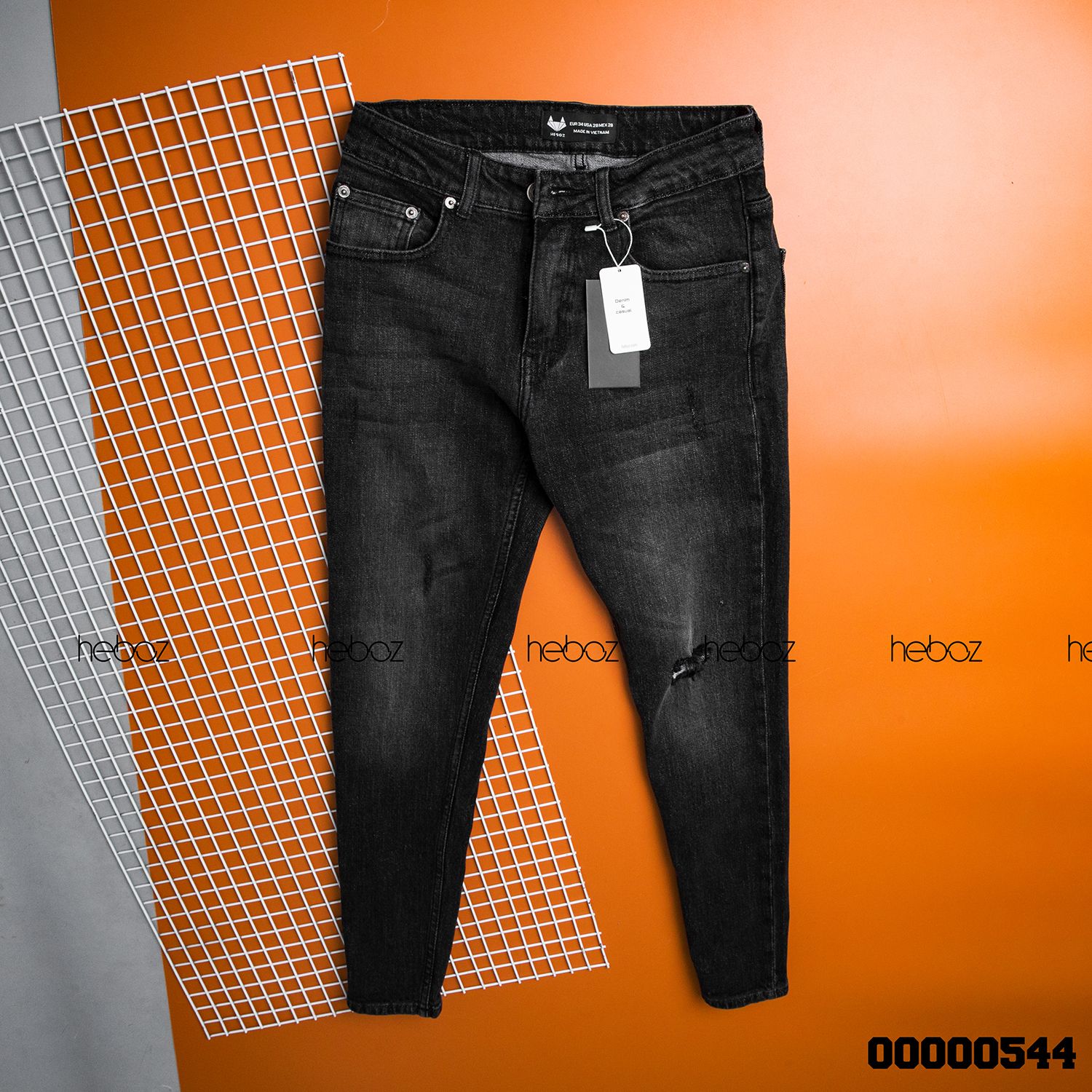 Quần jean HB slim 015(rách) - 00000544