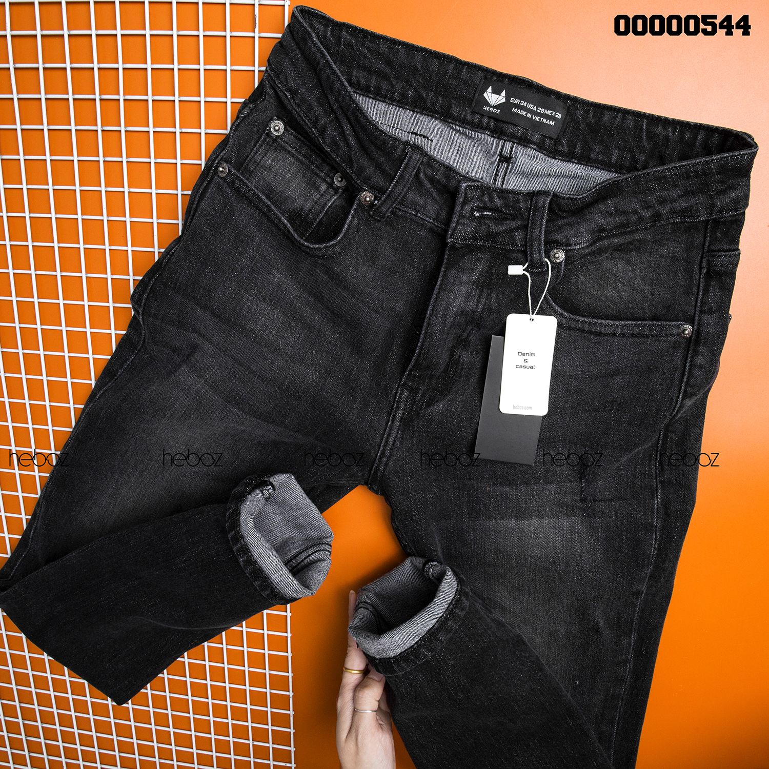 Quần jean HB slim 015(rách) - 00000544