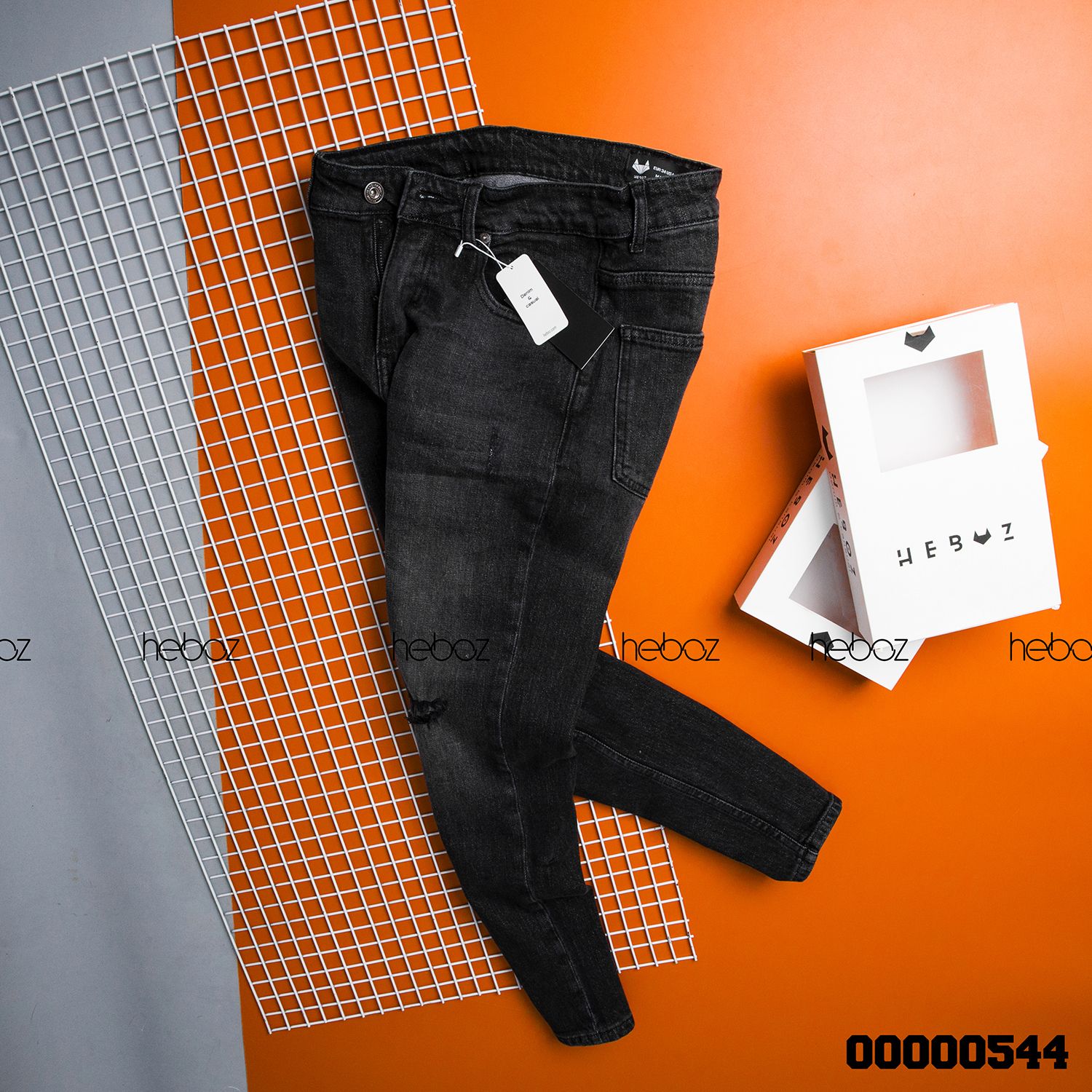 Quần jean HB slim 015(rách) - 00000544