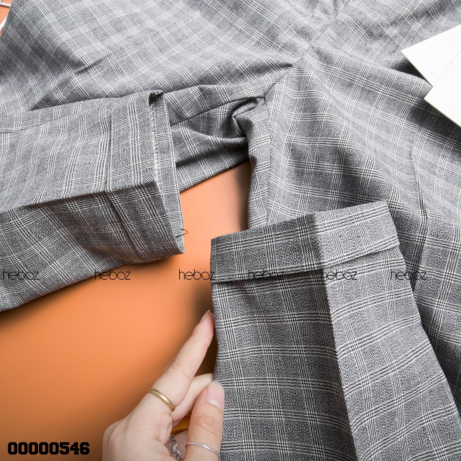 Quần tây lửng Heboz caro 2M - 00000546