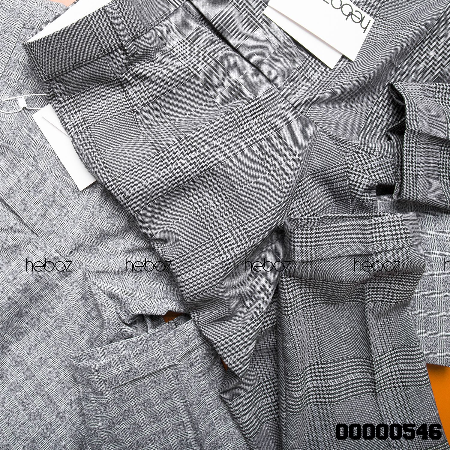 Quần tây lửng Heboz caro 2M - 00000546