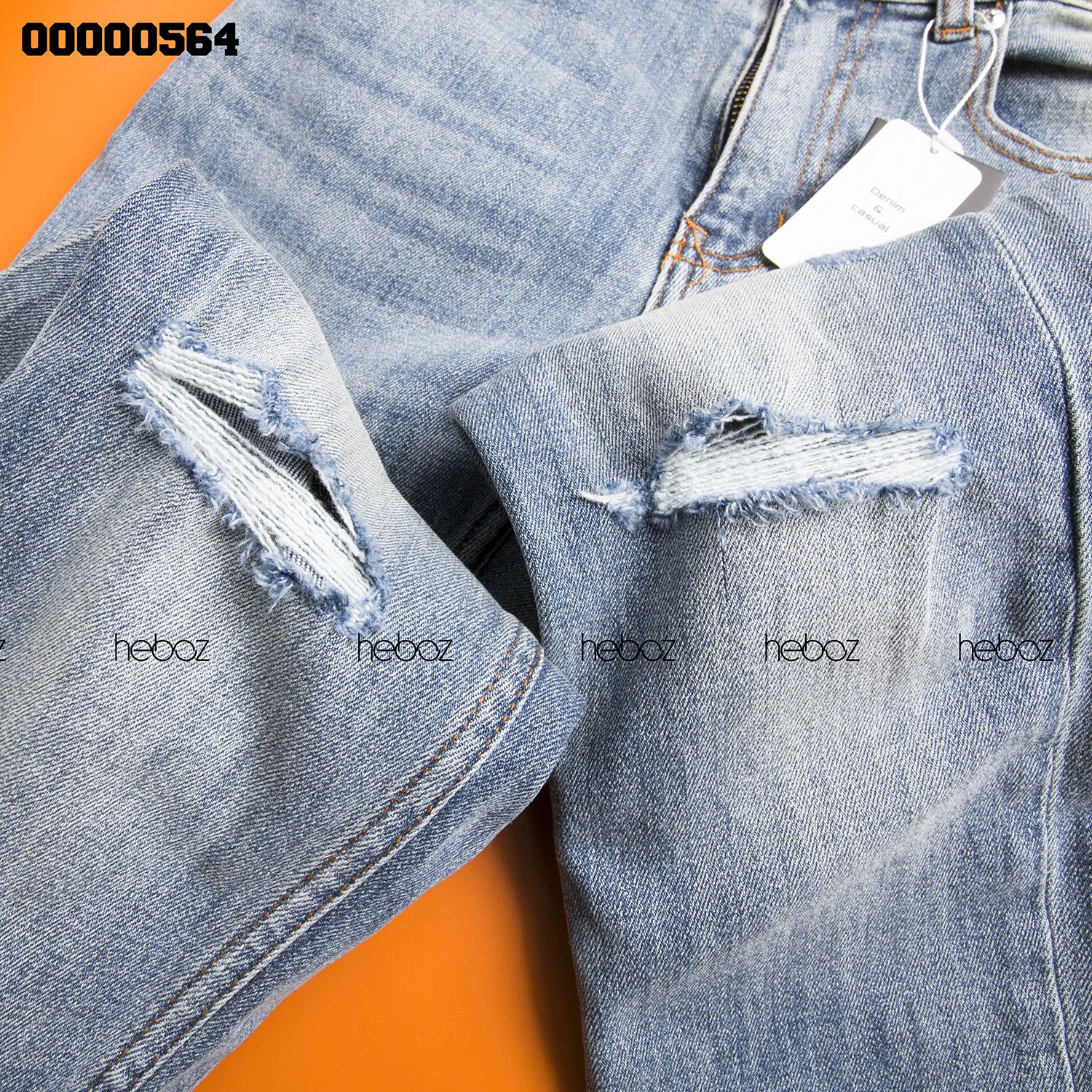 Quần jean Heboz slim 018(rách) - 00000564