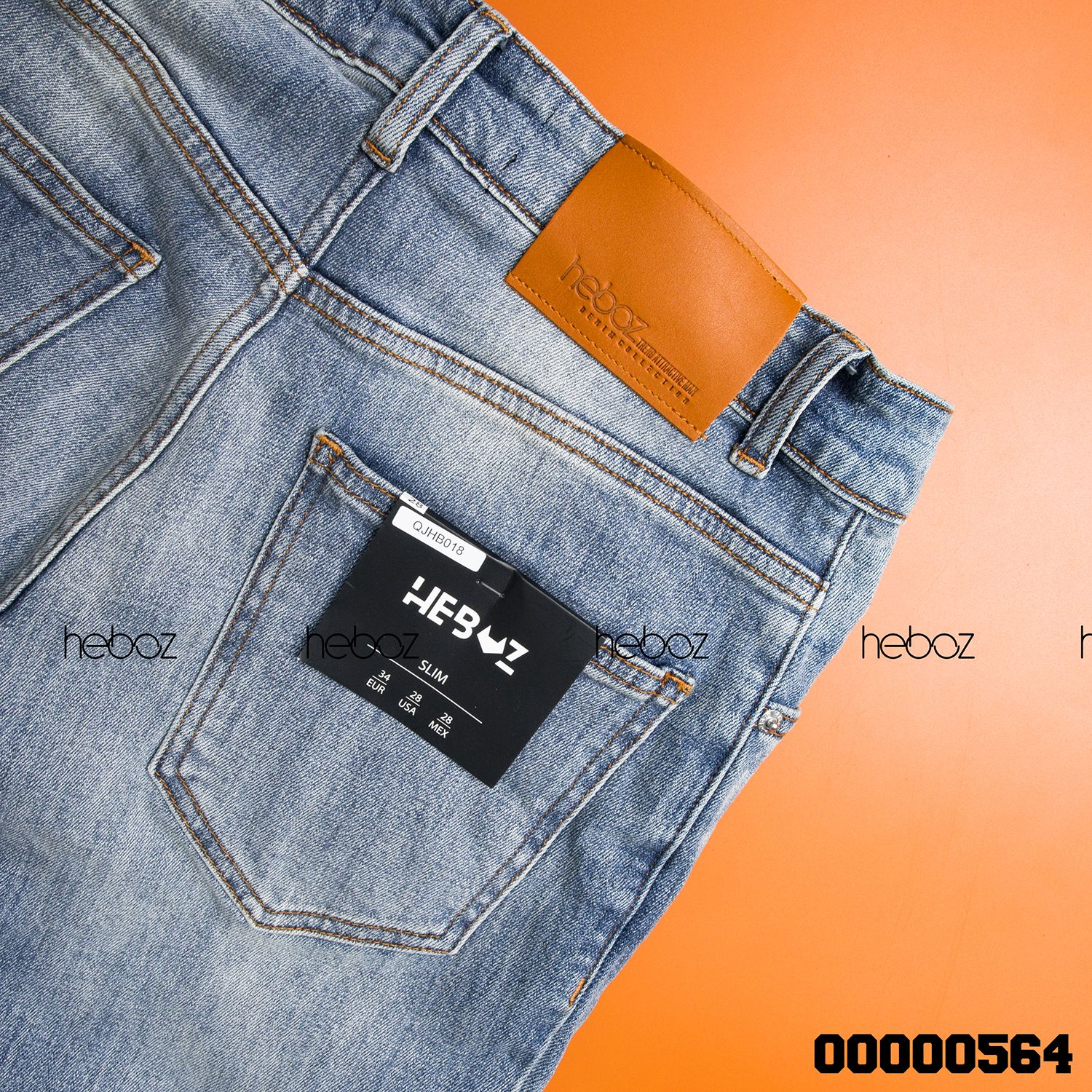 Quần jean Heboz slim 018(rách) - 00000564