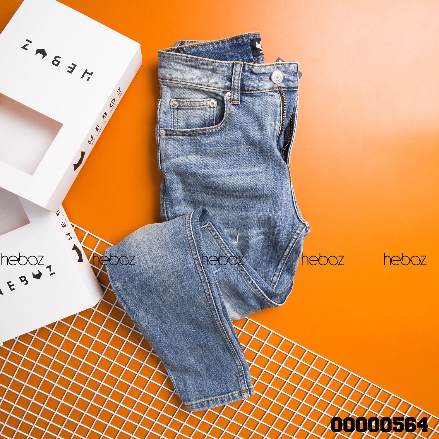 Quần jean Heboz slim 018(rách) - 00000564