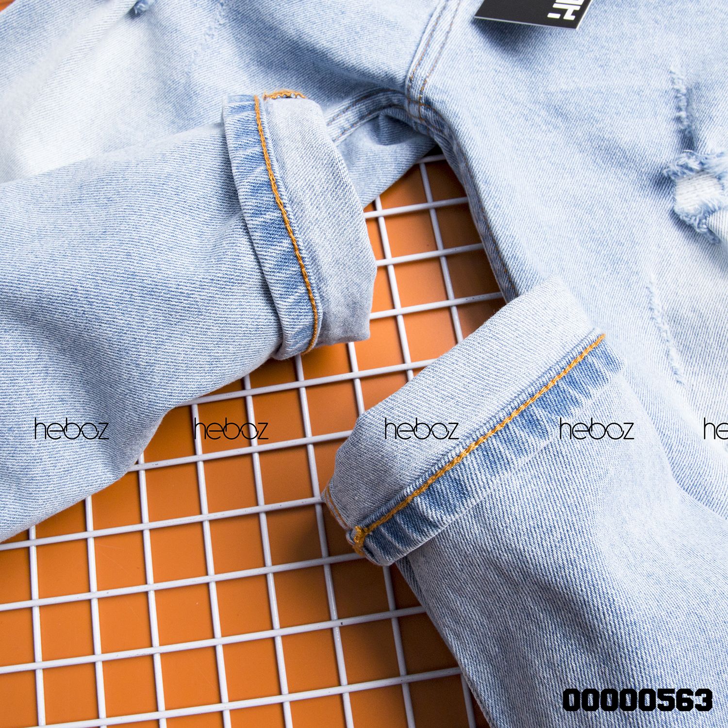 Quần jean HB slim 017(rách)