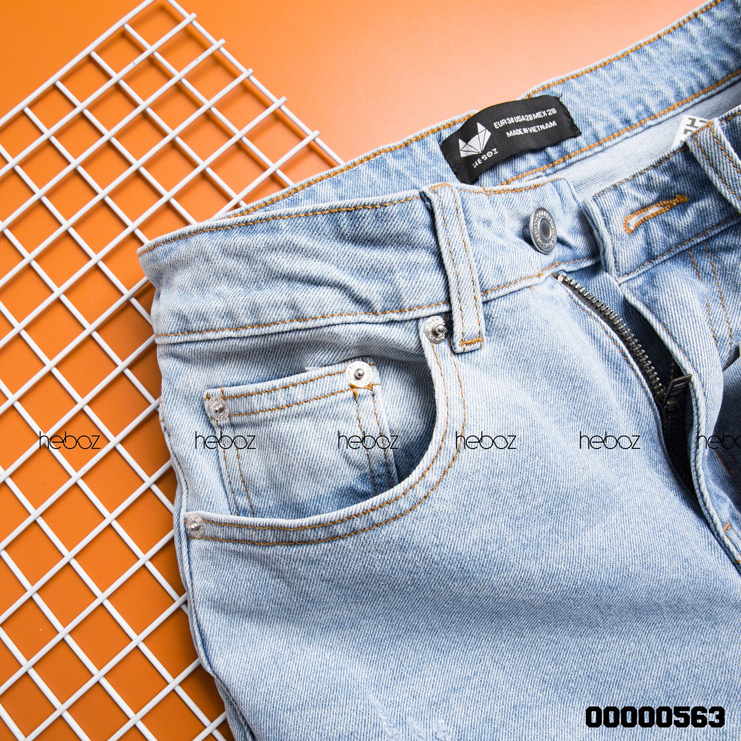 Quần jean HB slim 017(rách)