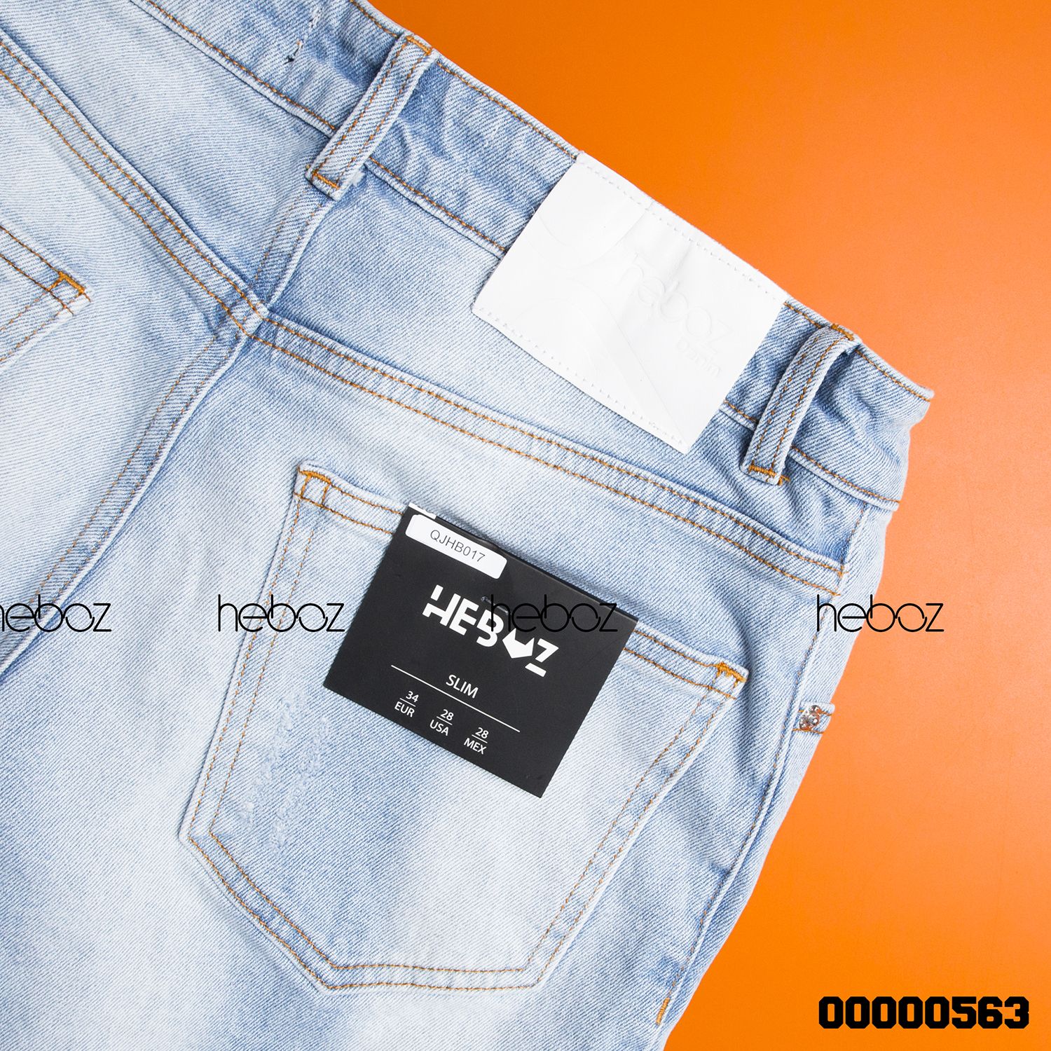 Quần jean HB slim 017(rách)