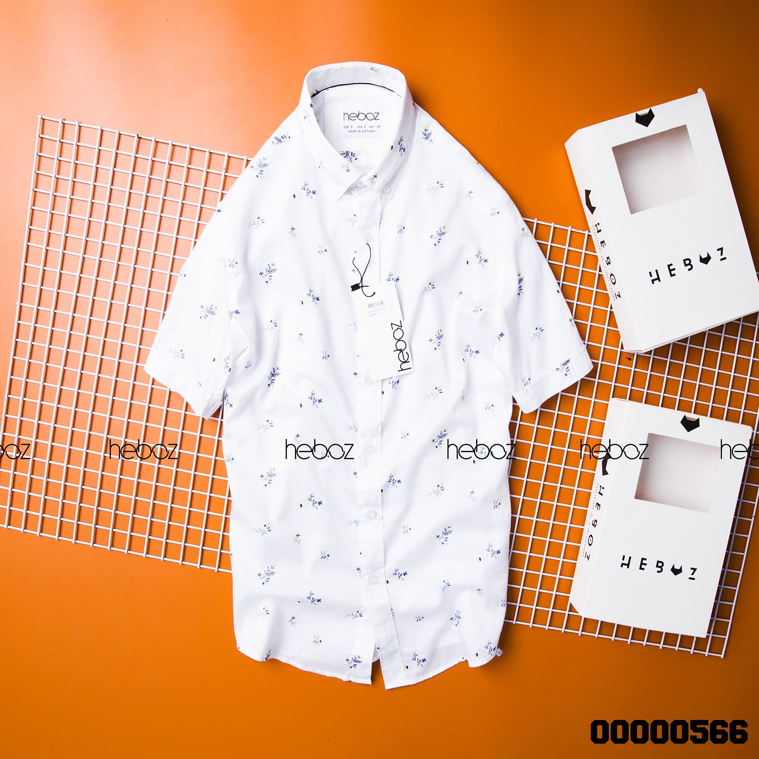 Áo SM HB cotton họa tiết 2M