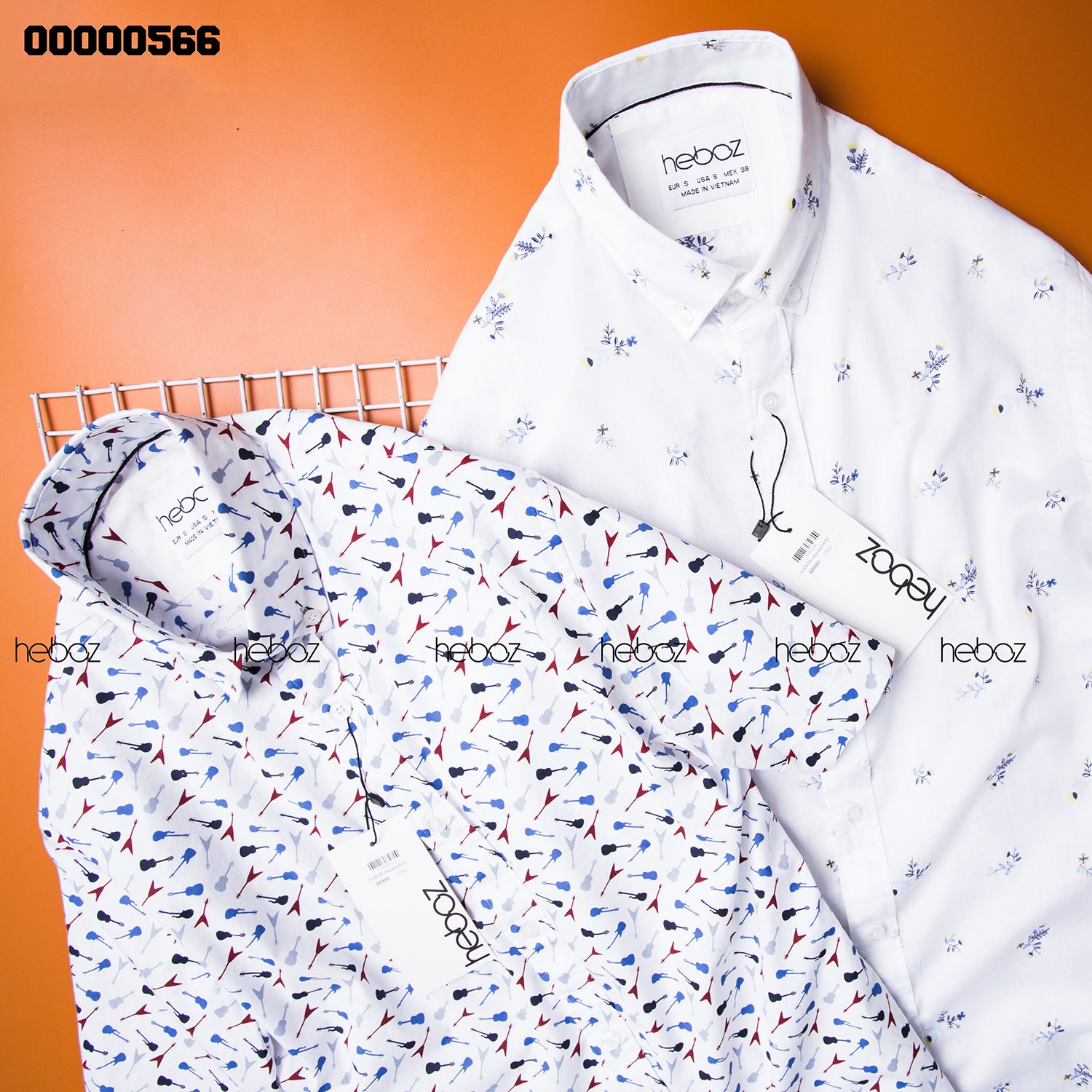 Áo SM HB cotton họa tiết 2M