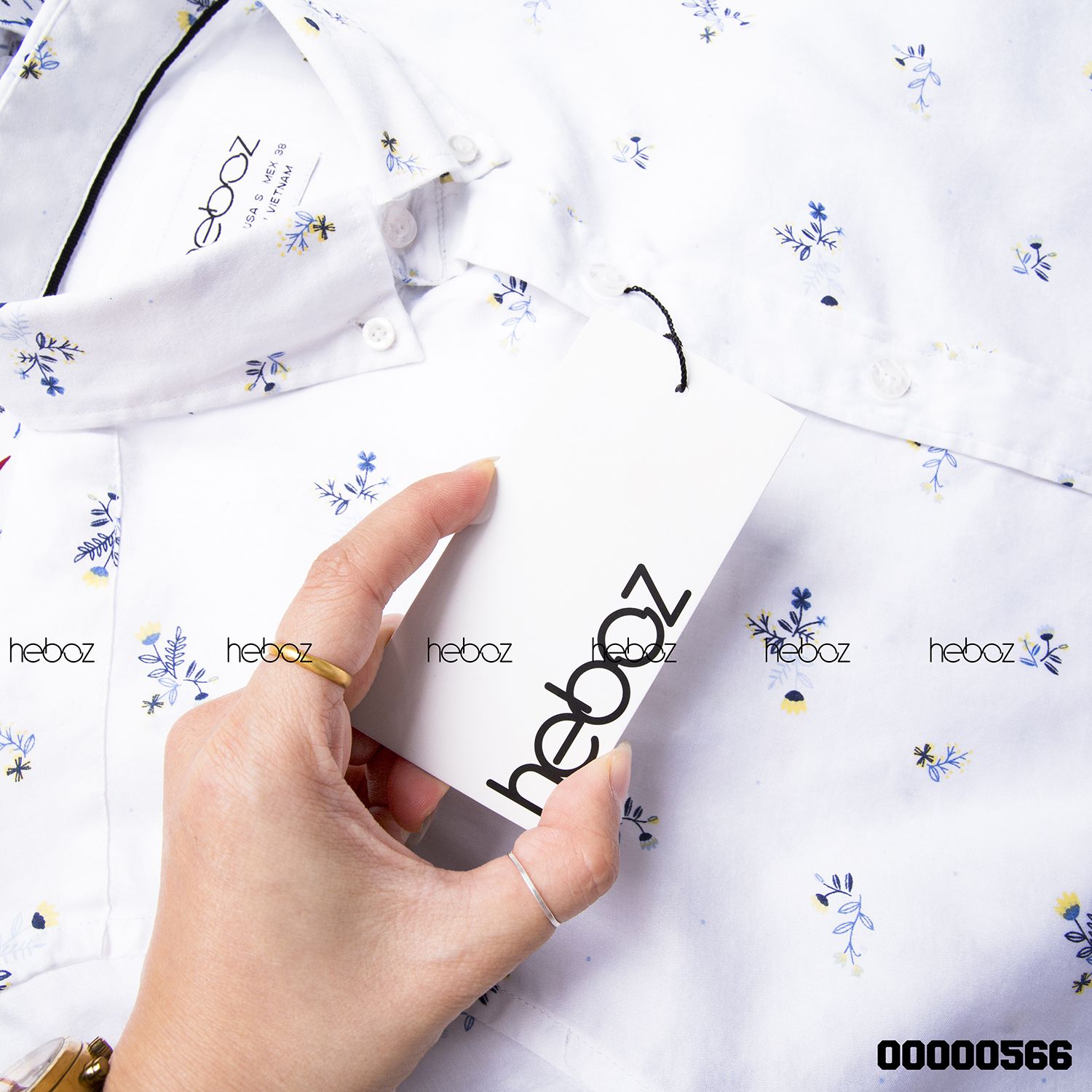 Áo SM HB cotton họa tiết 2M