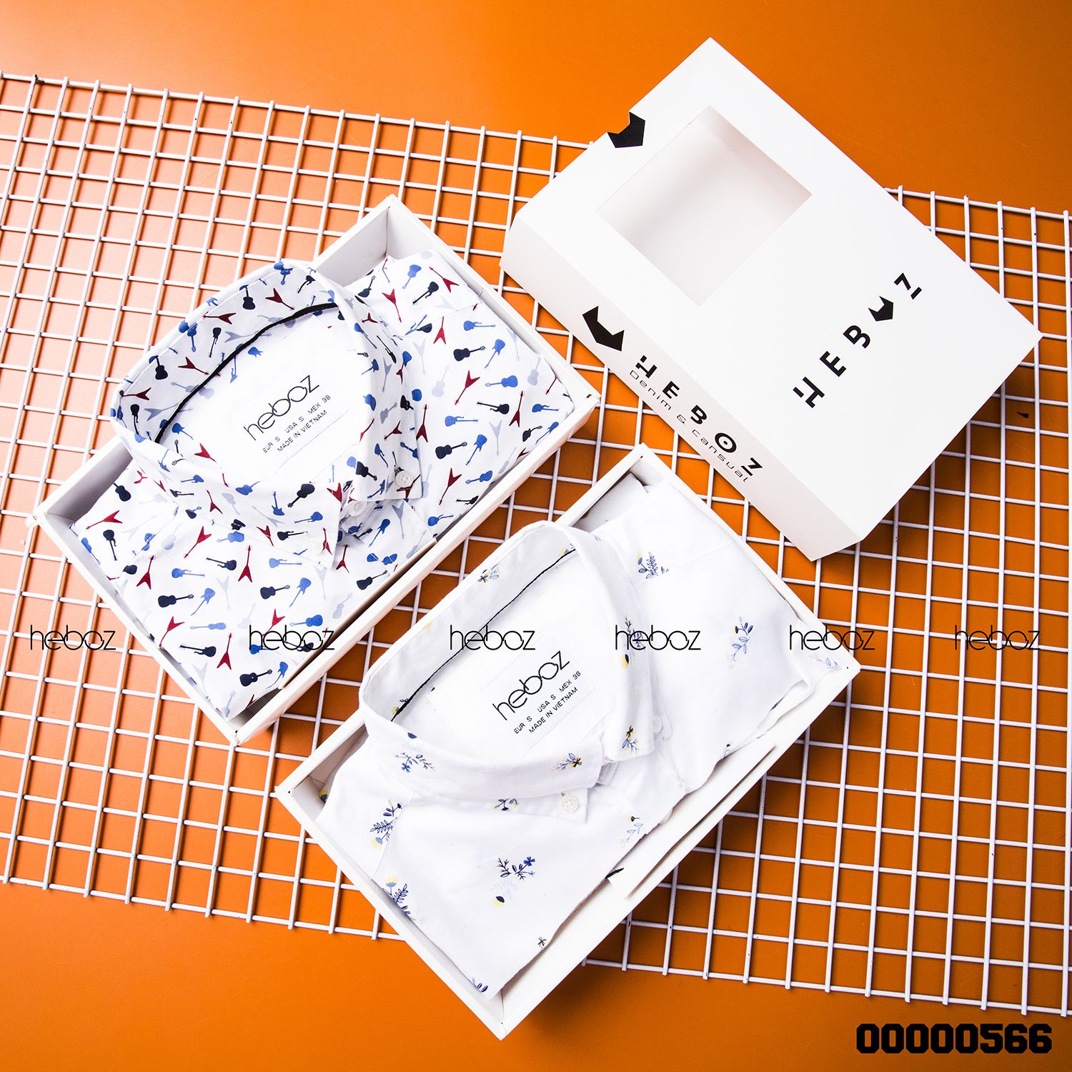 Áo SM HB cotton họa tiết 2M