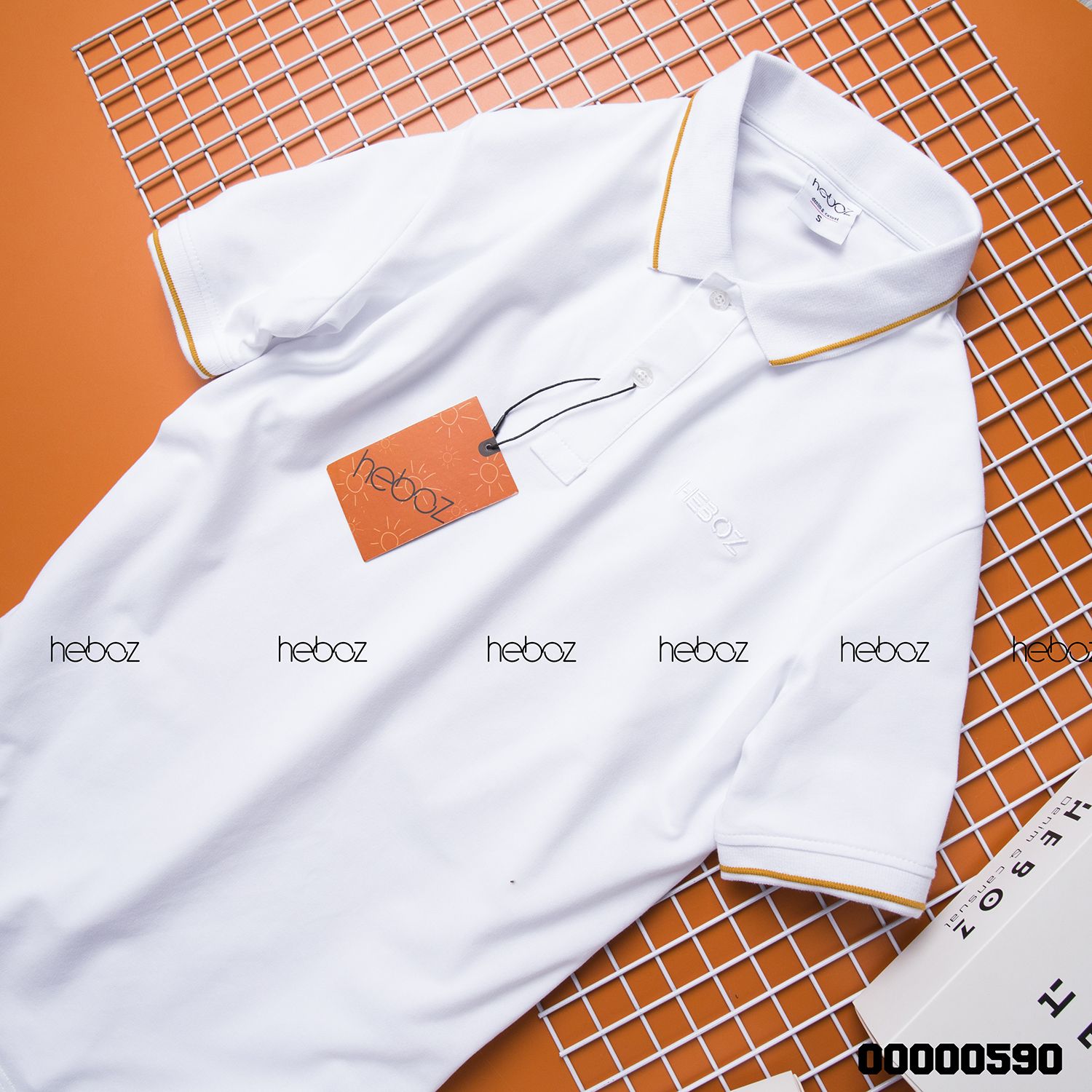 Áo polo Heboz chữ thêu 2M