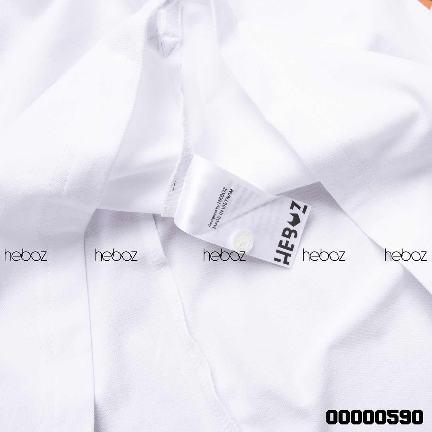 Áo polo Heboz chữ thêu 2M