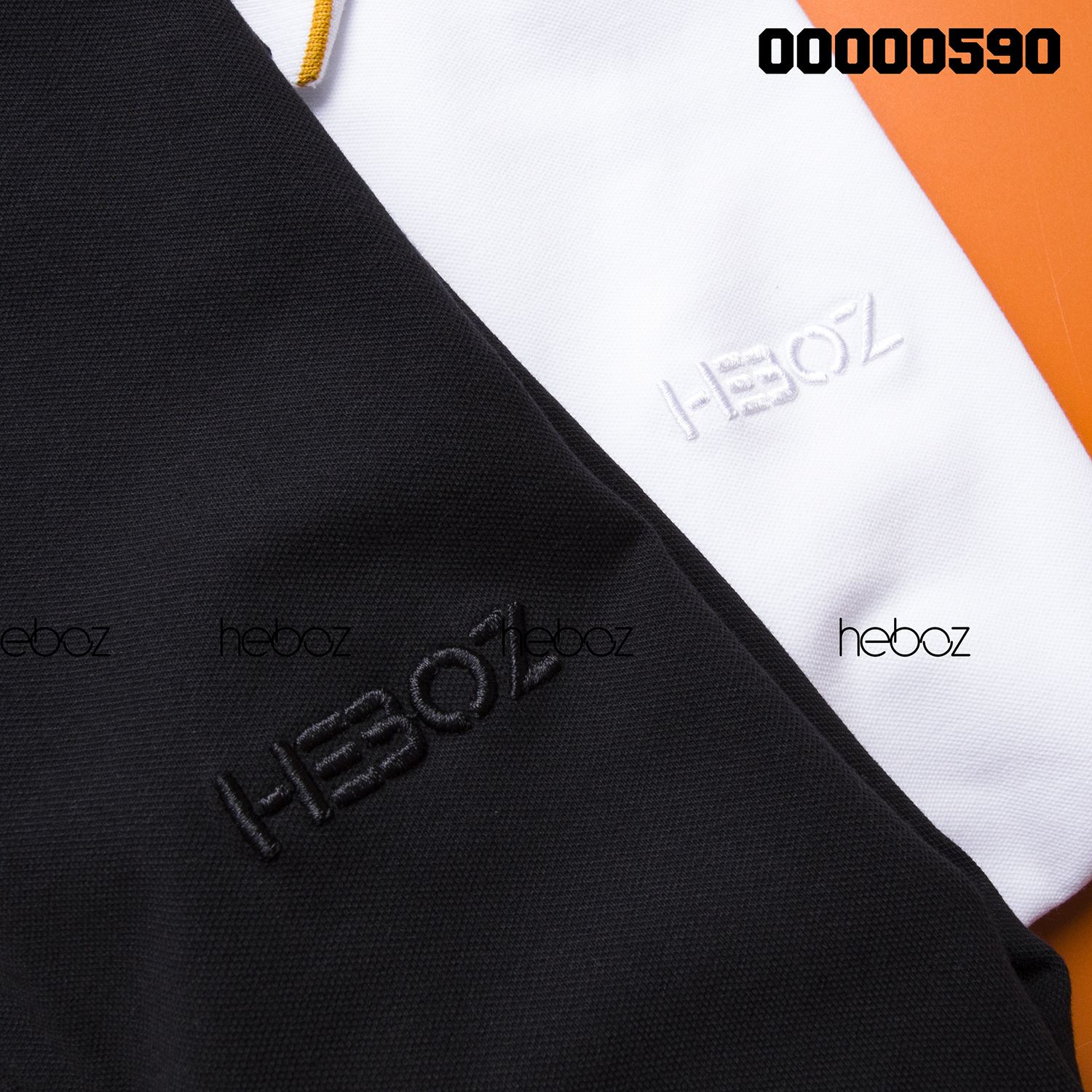 Áo polo Heboz chữ thêu 2M