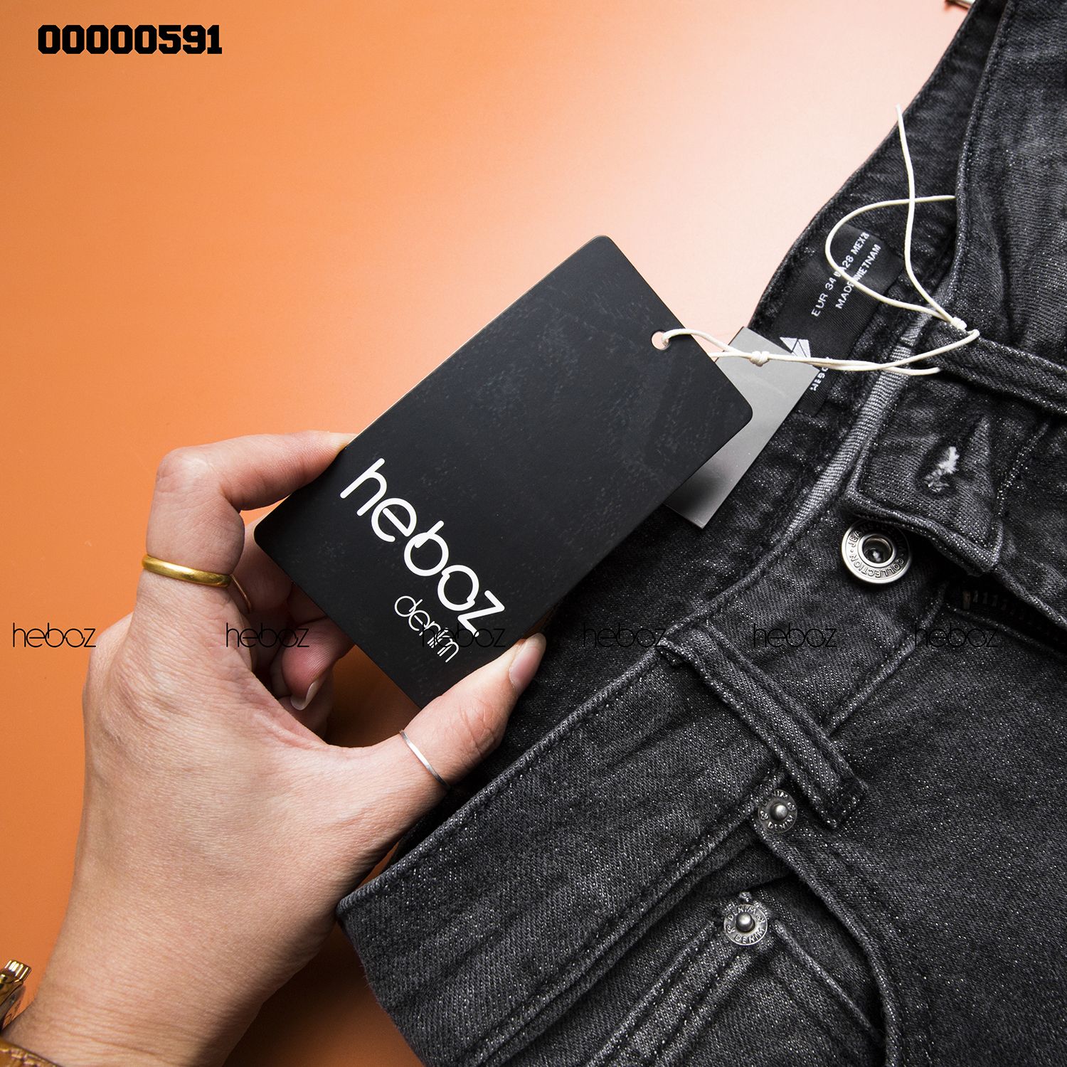 Quần jean HB 210203 (xám rách)