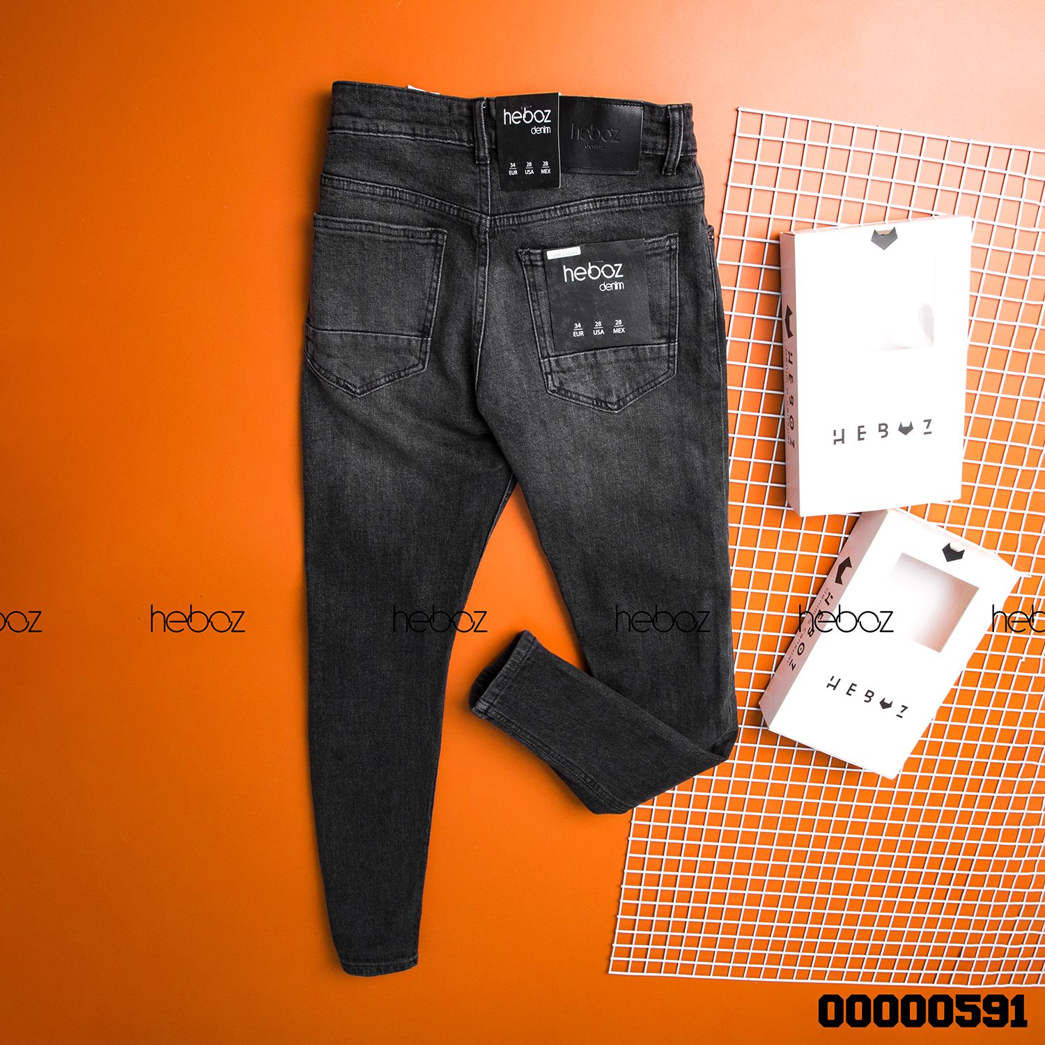 Quần jean HB 210203 (xám rách)