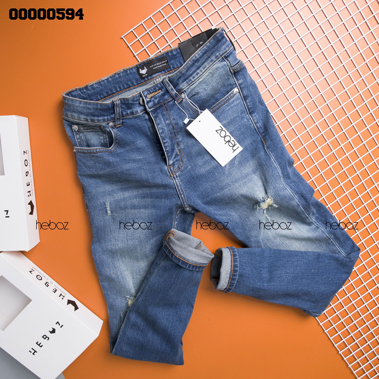 Quần jean HB skinny 022(xước)