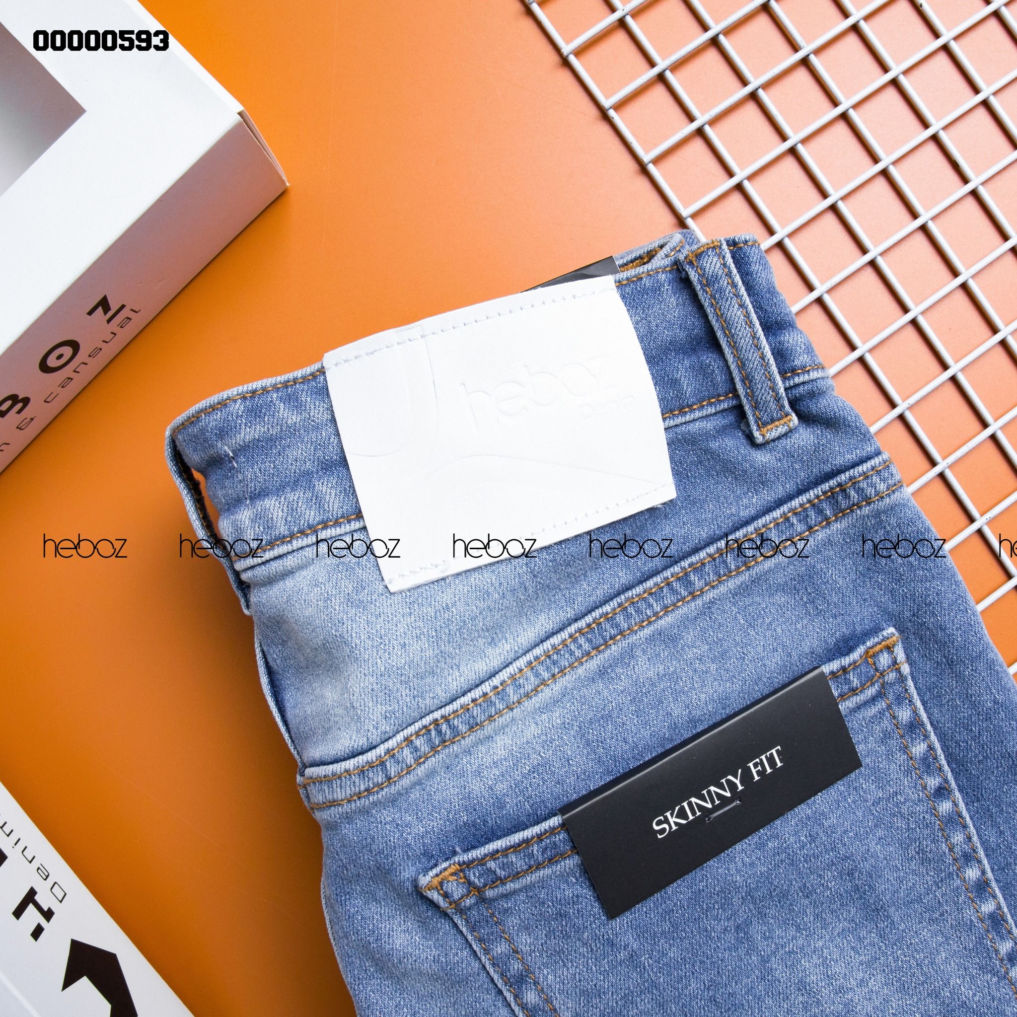 Quần jean HEBOZ skinny 021(xước) - 00000593