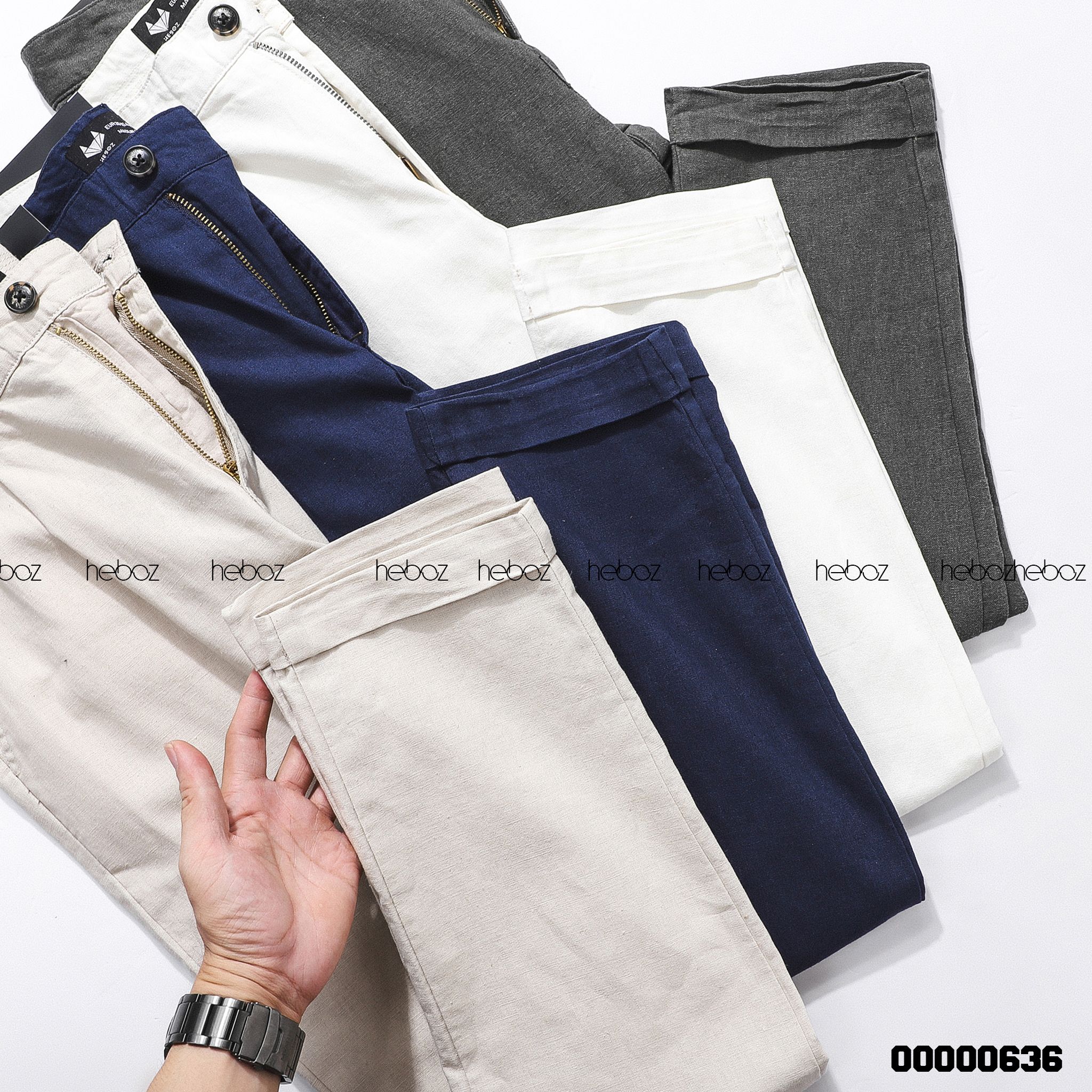 Quần linen Heboz 4M - 00000636