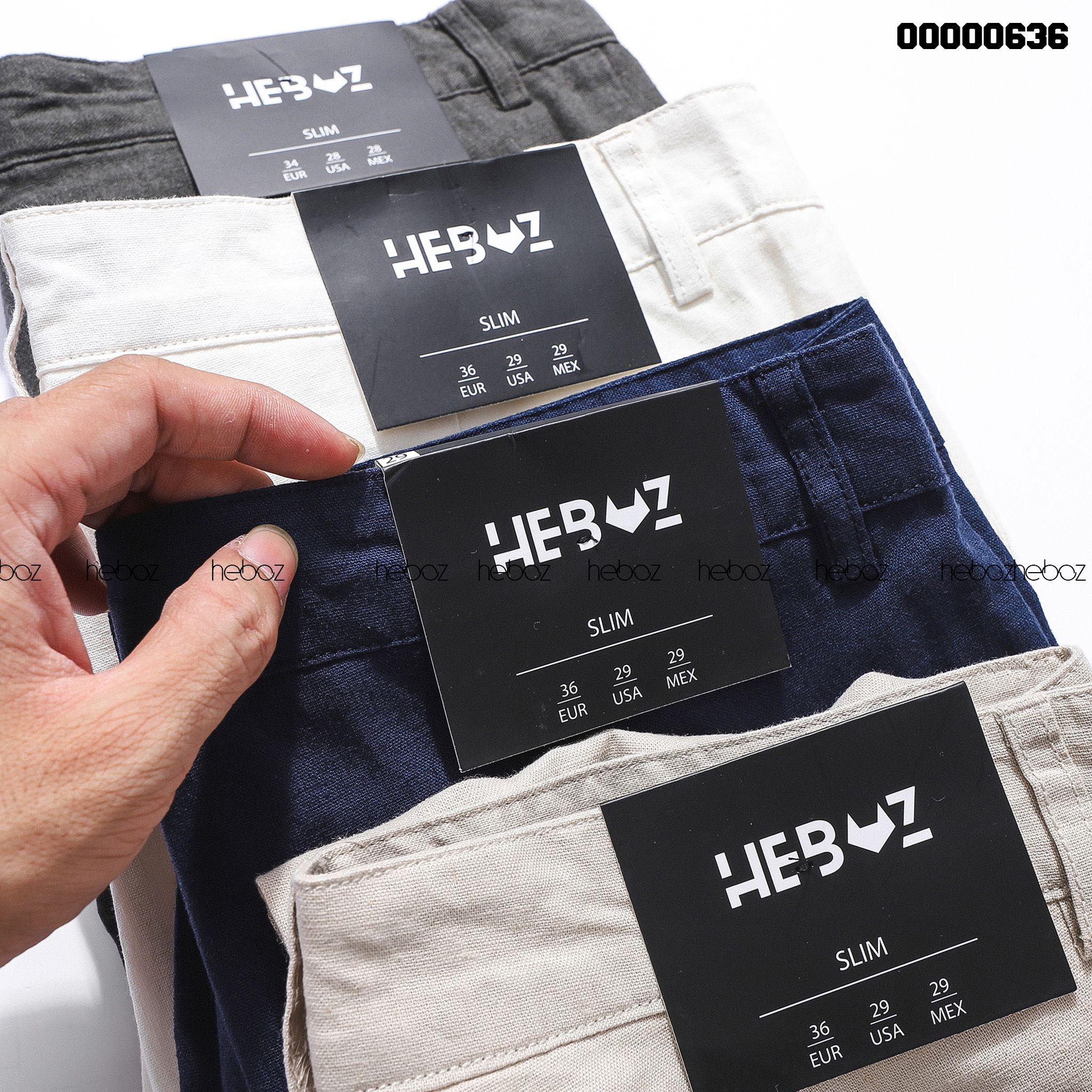 Quần linen Heboz 4M - 00000636