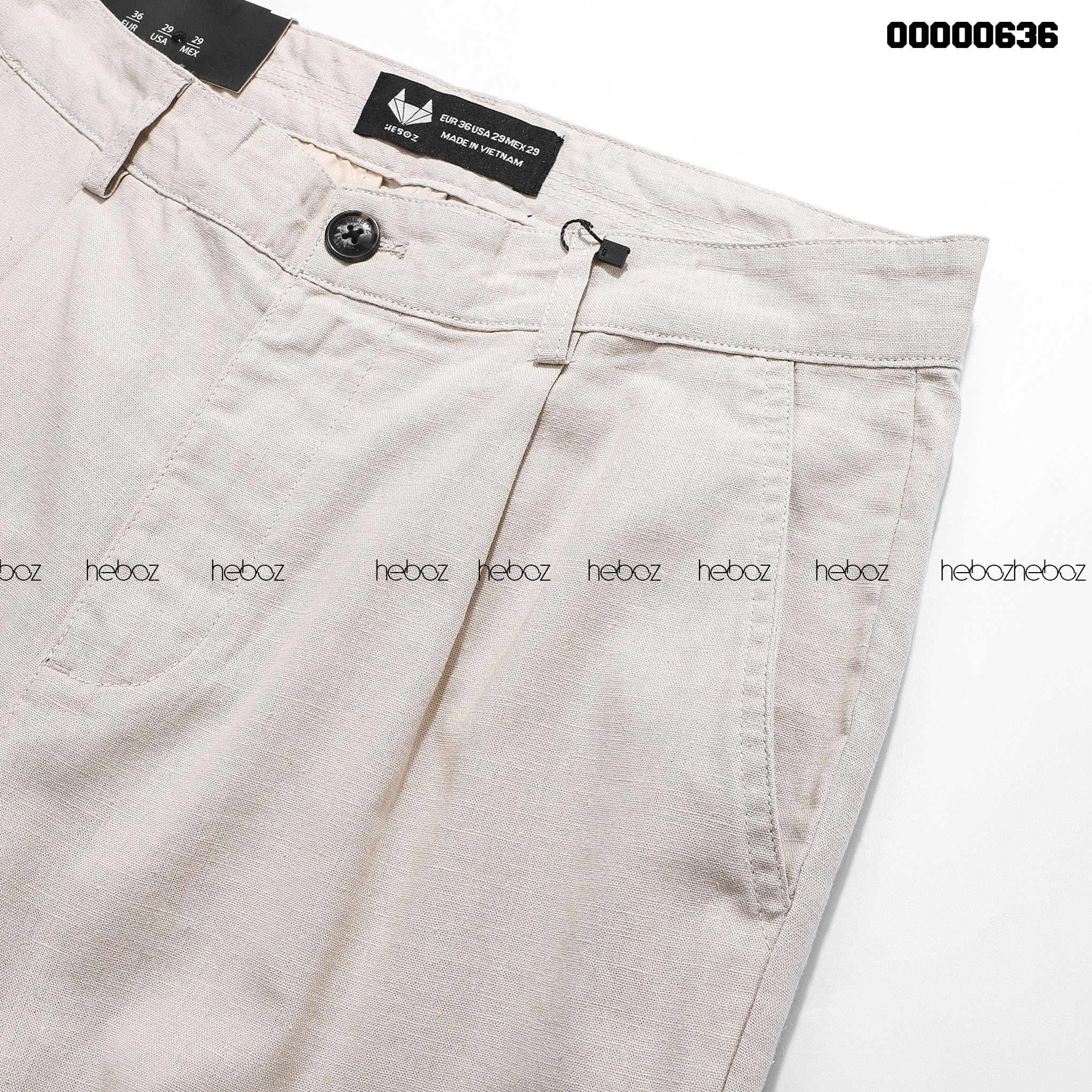 Quần linen Heboz 4M - 00000636