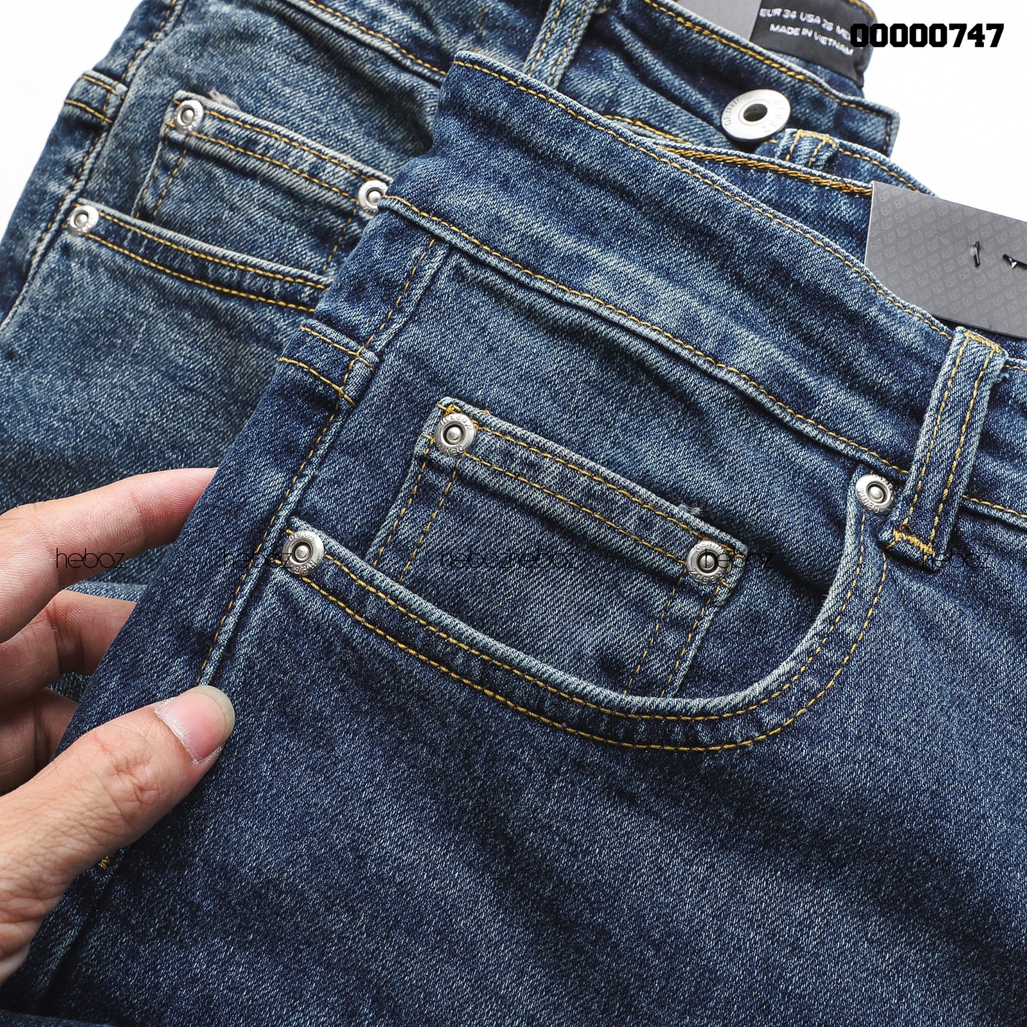 Quần jean Heboz xước skinny 018 - 00000747