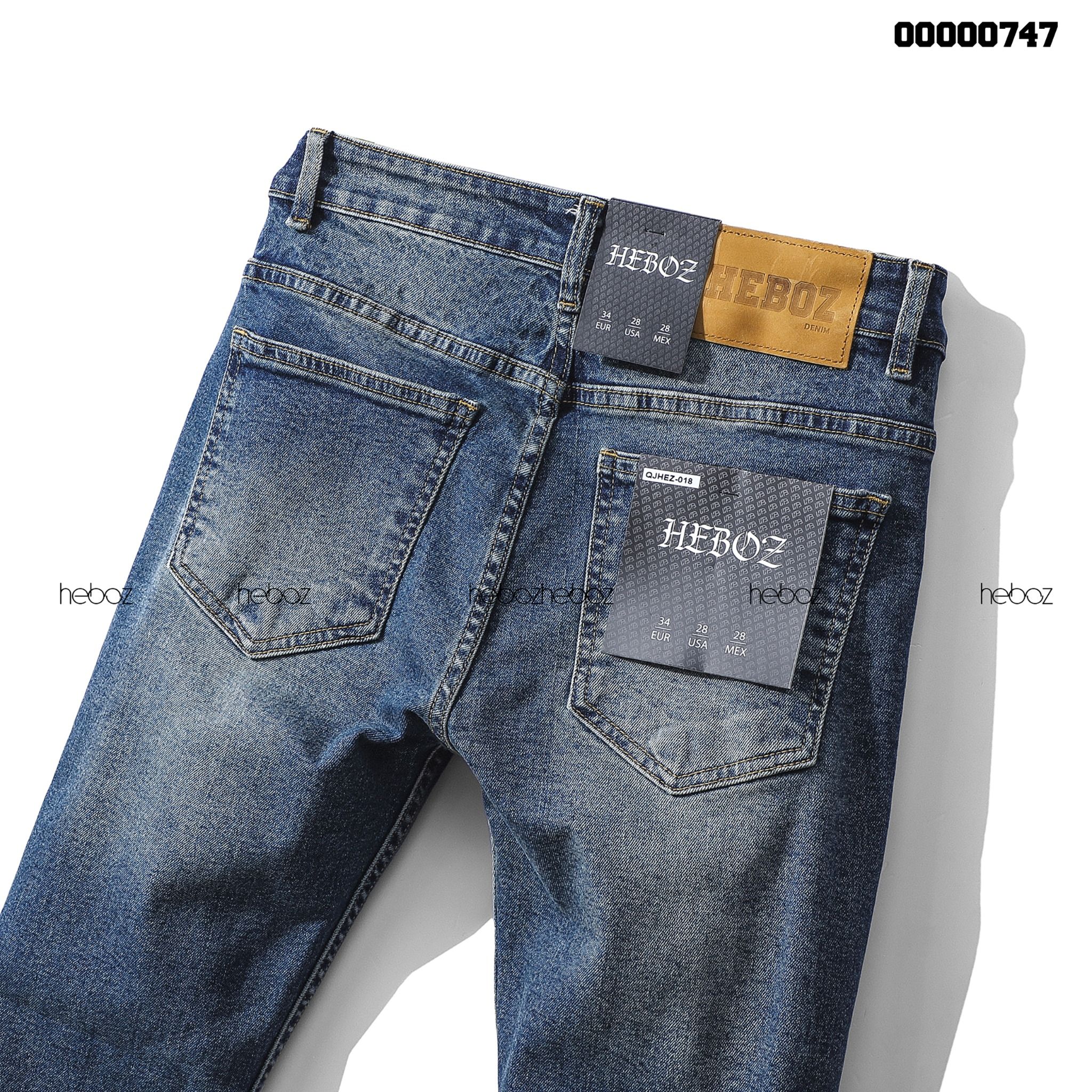 Quần jean Heboz xước skinny 018 - 00000747